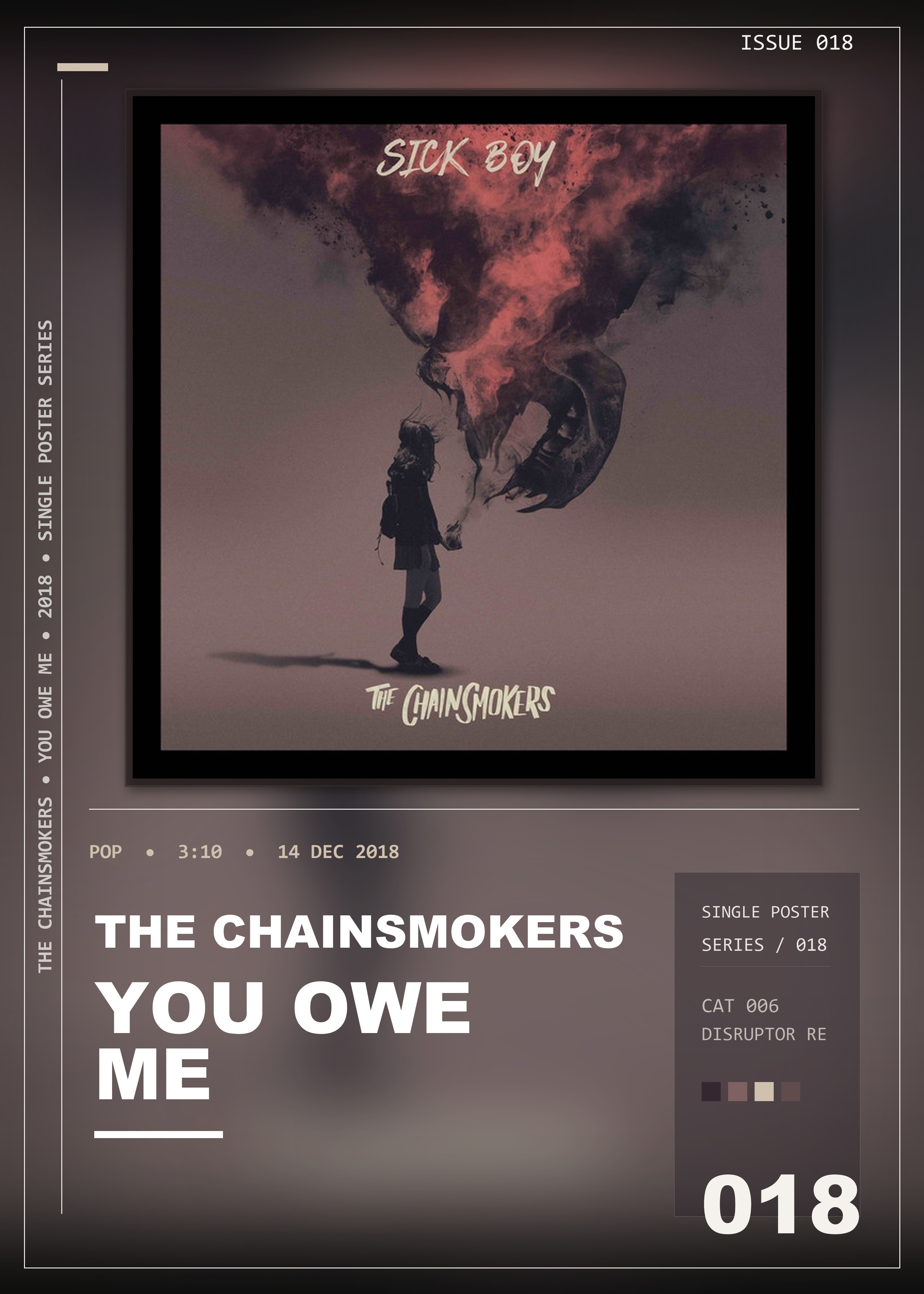 Music poster: The Chainsmokers - You Owe Me