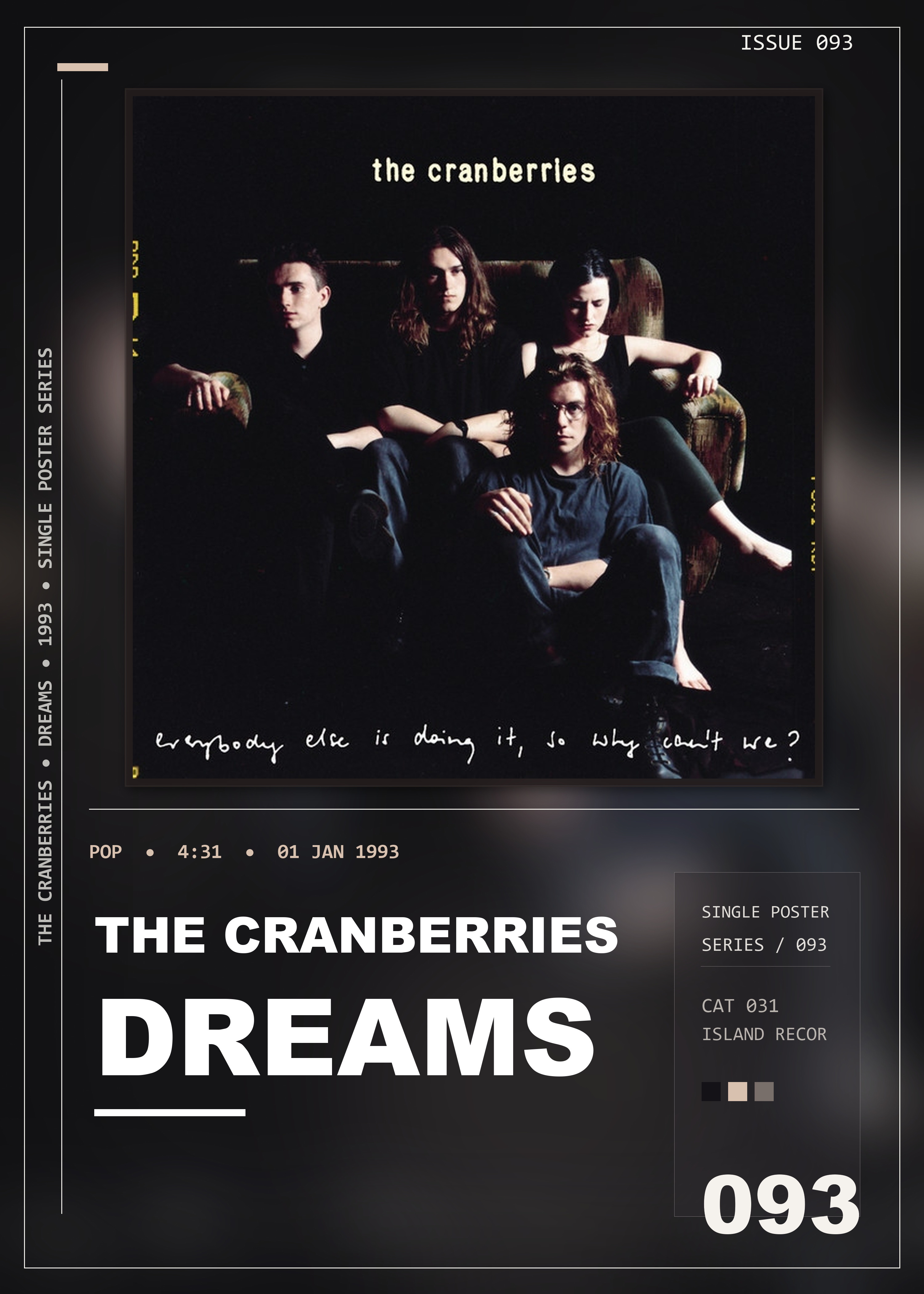 Music poster: The Cranberries - Dreams