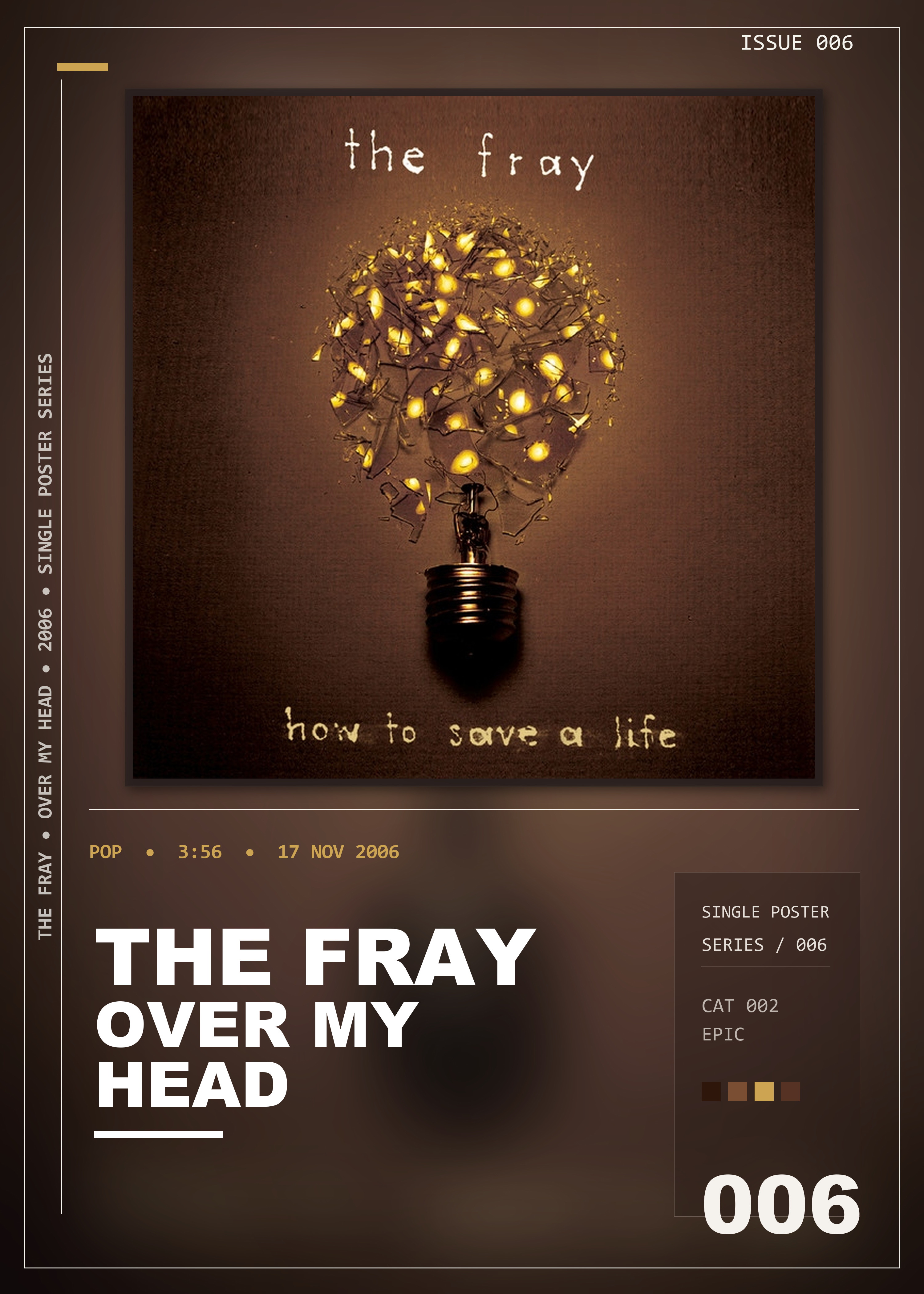 Music poster: The Fray - Over My Head Cable Car