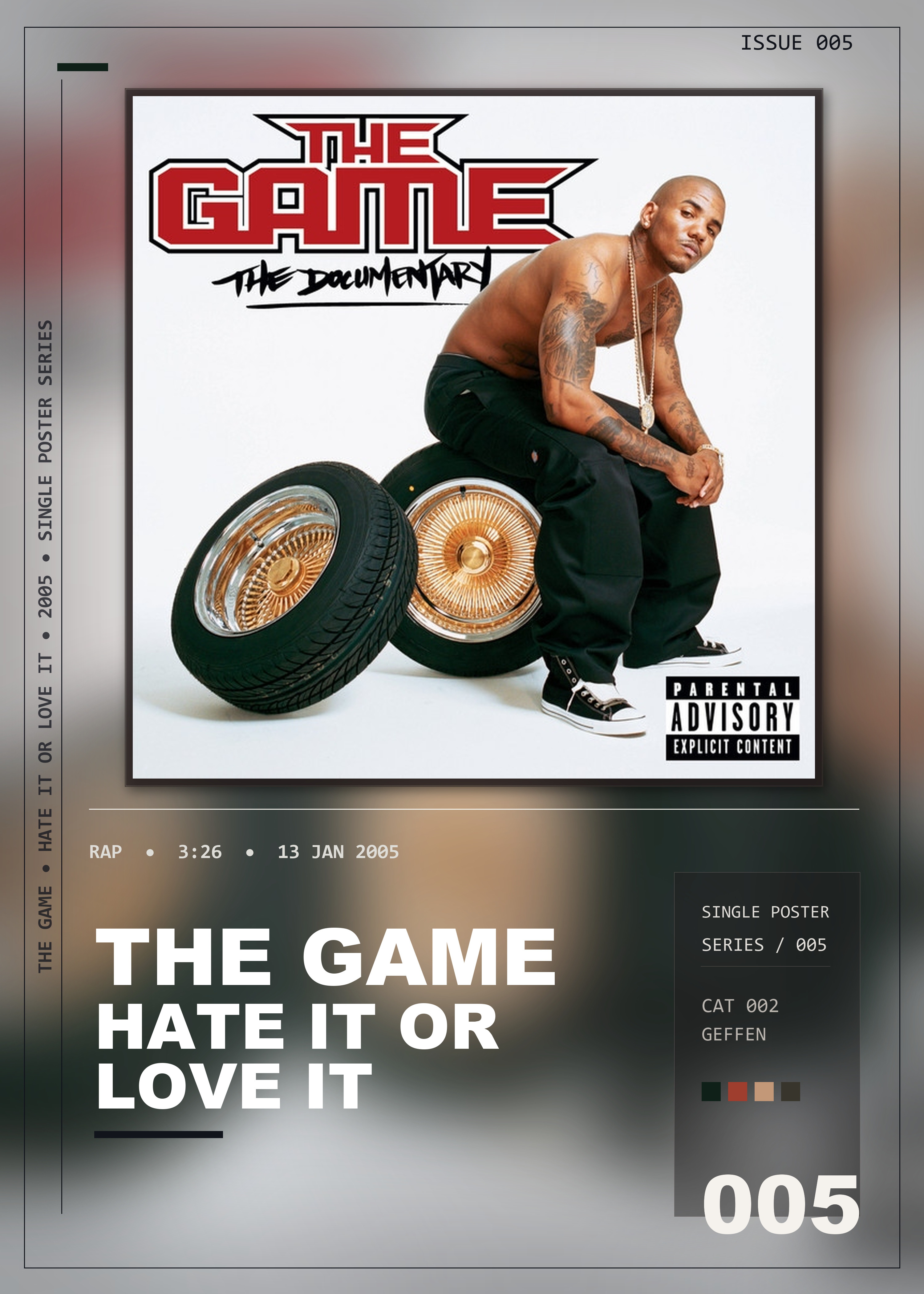 Music poster: The Game - Hate It Or Love It