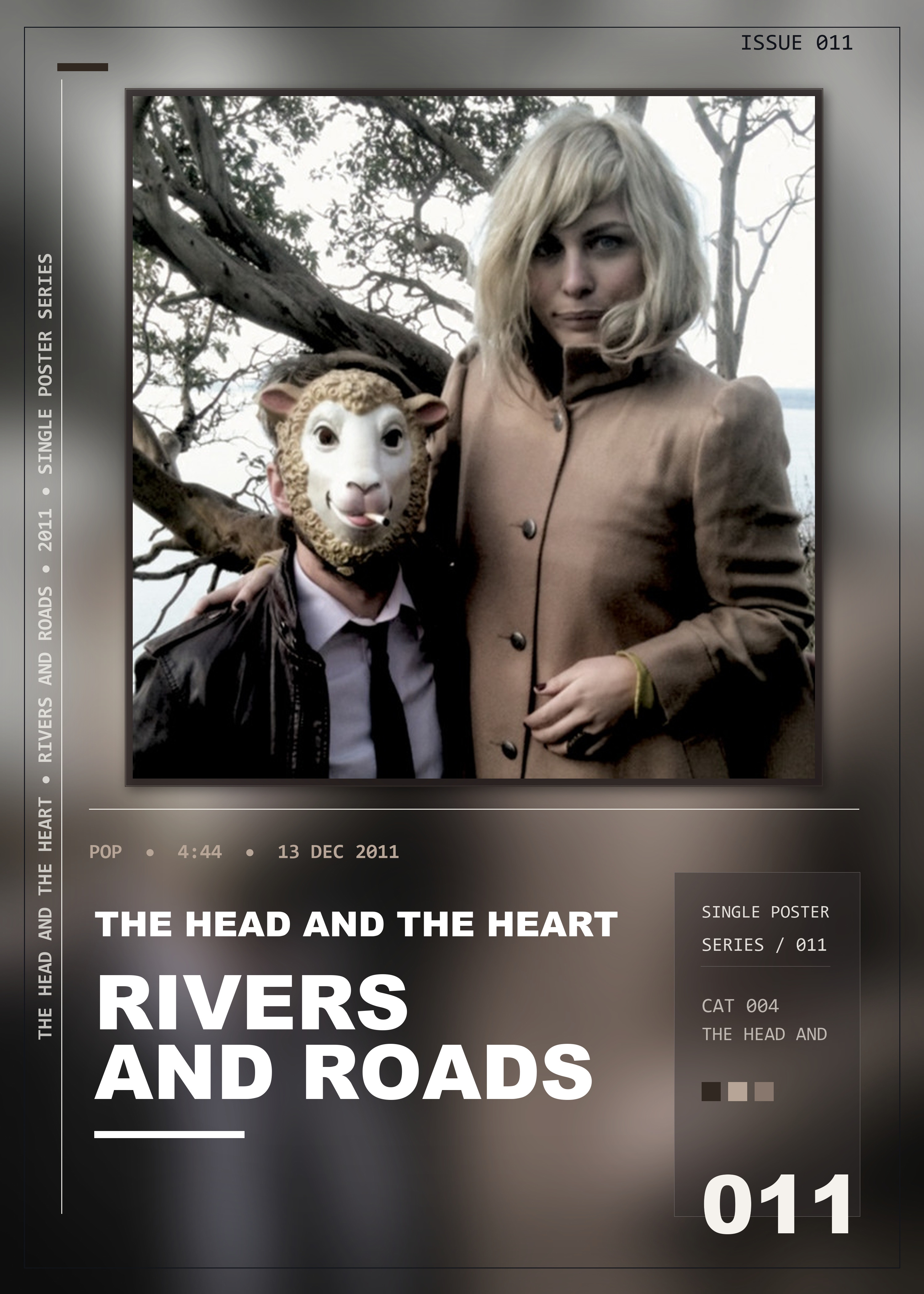 Music poster: The Head and the Heart - Rivers and Roads