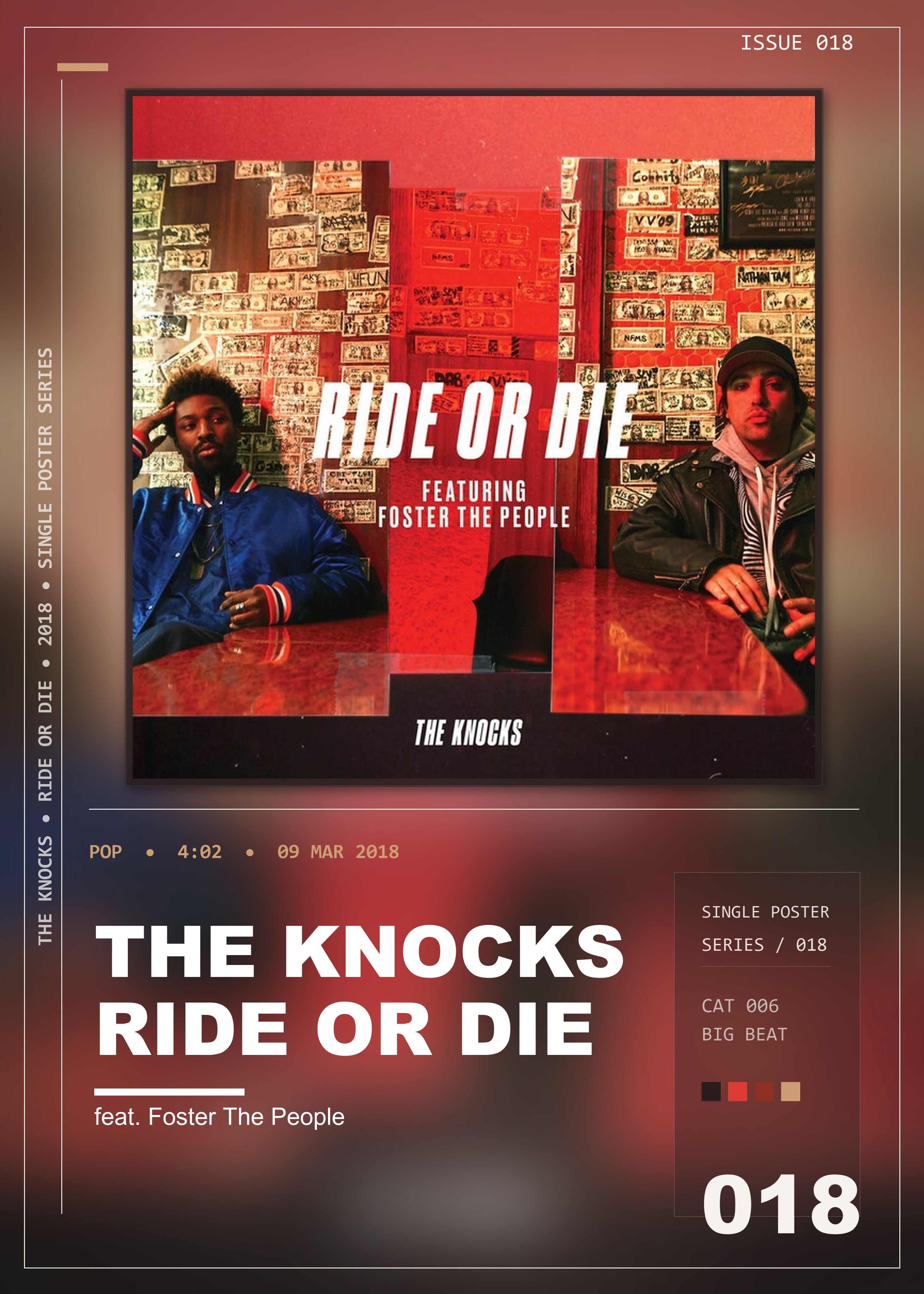 Music poster: The Knocks - Ride Or Die feat Foster The People