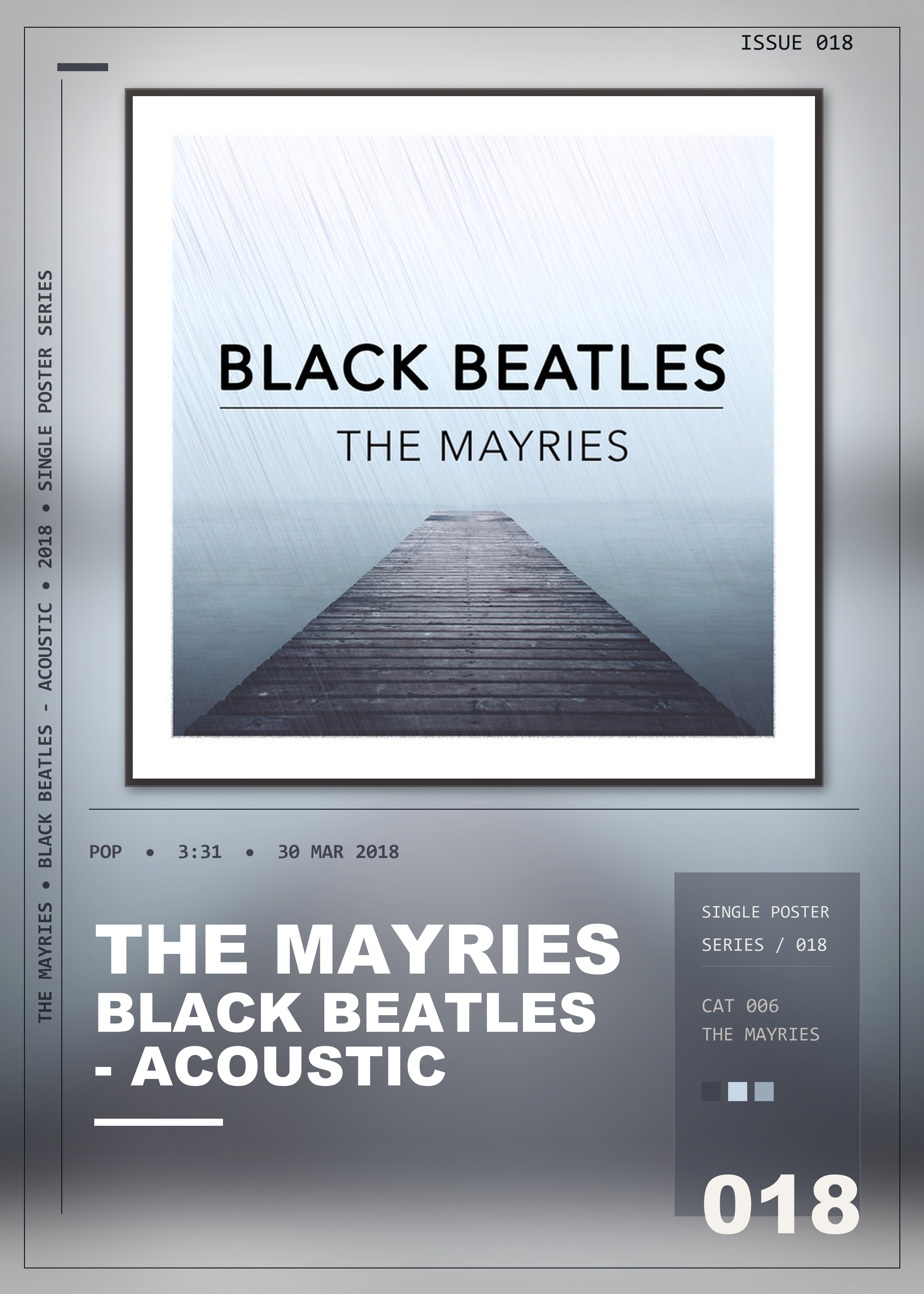 Music poster: The Mayries - Black Beatles - Acoustic