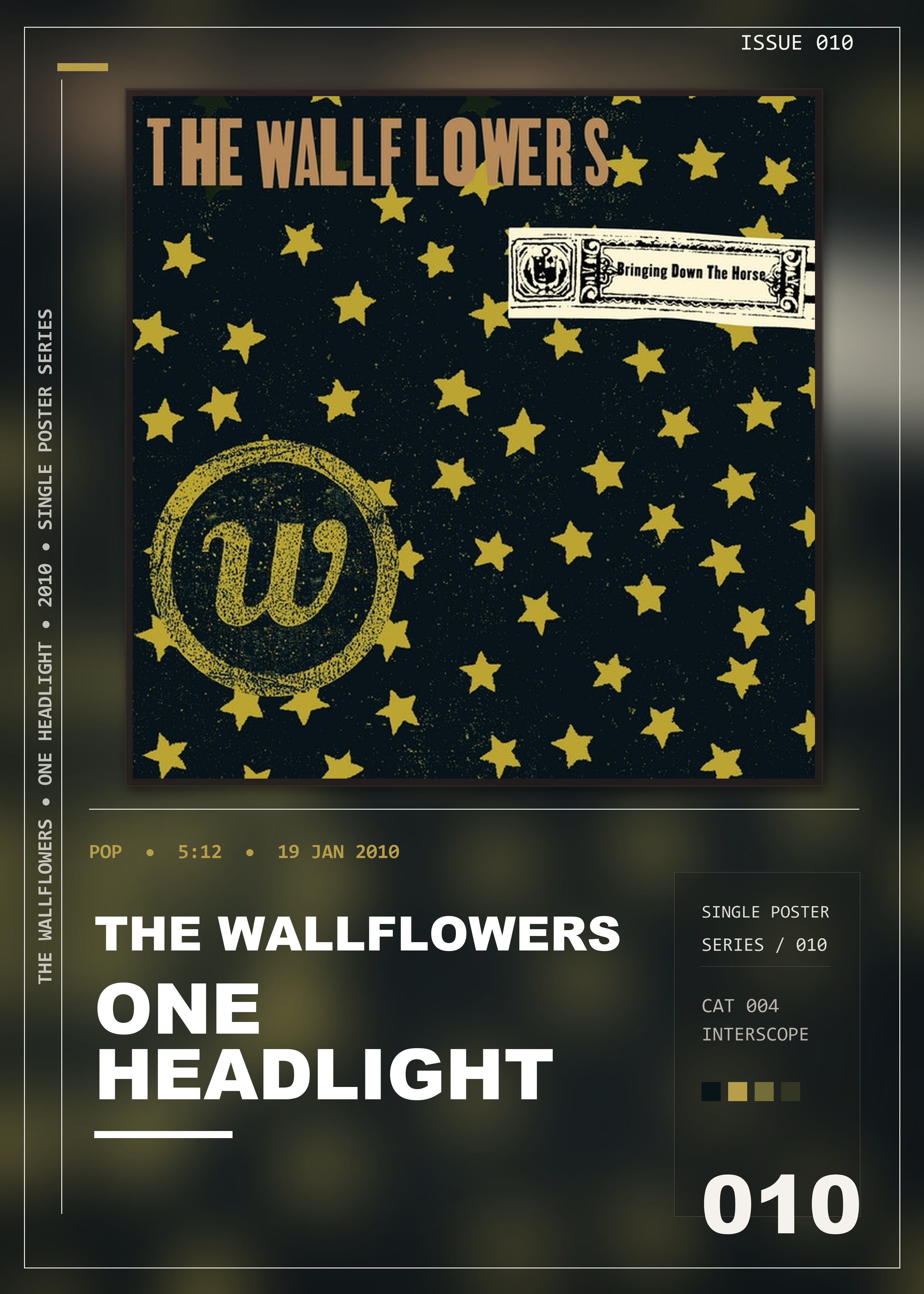 Music poster: The Wallflowers - One Headlight