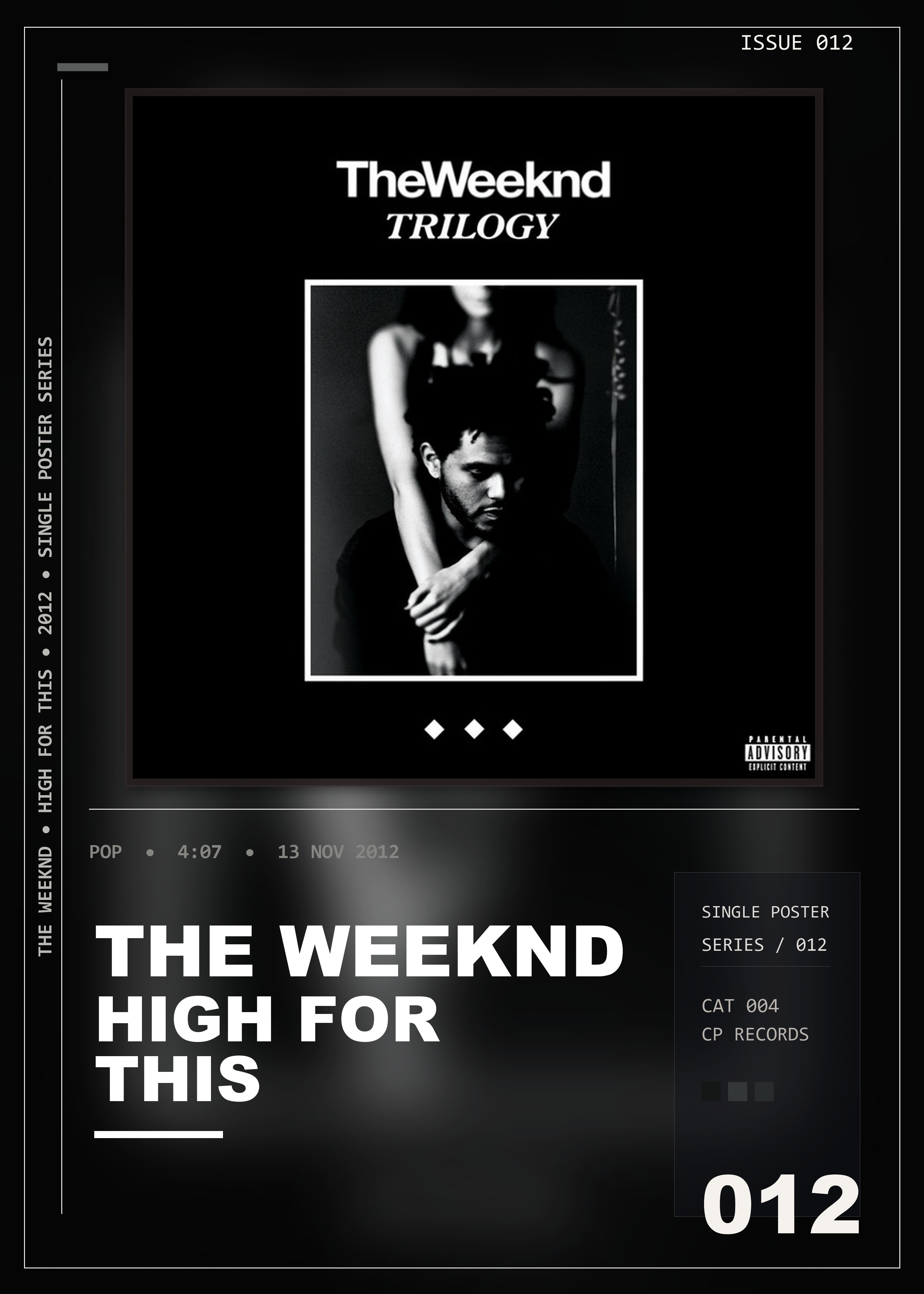 Music poster: The Weeknd - High For This