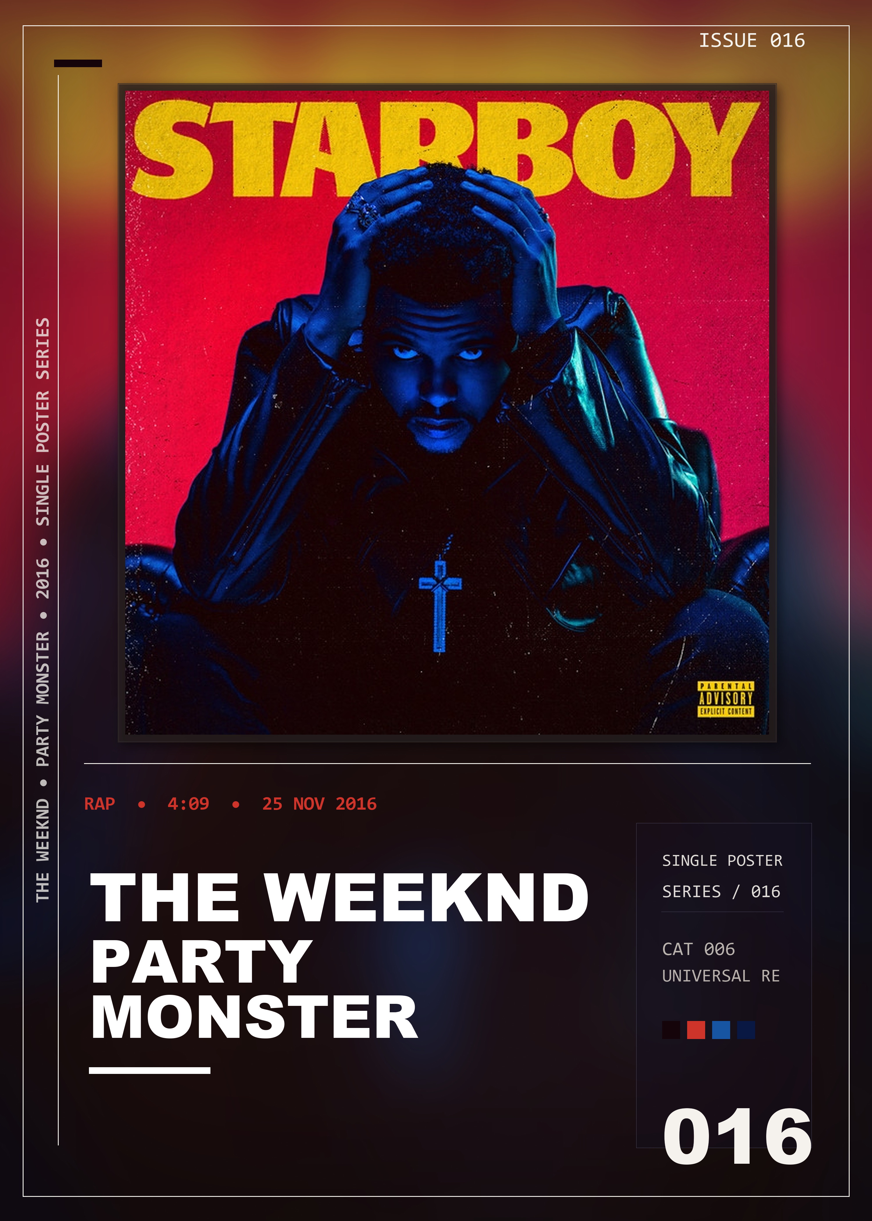 Music poster: The Weeknd - Party Monster