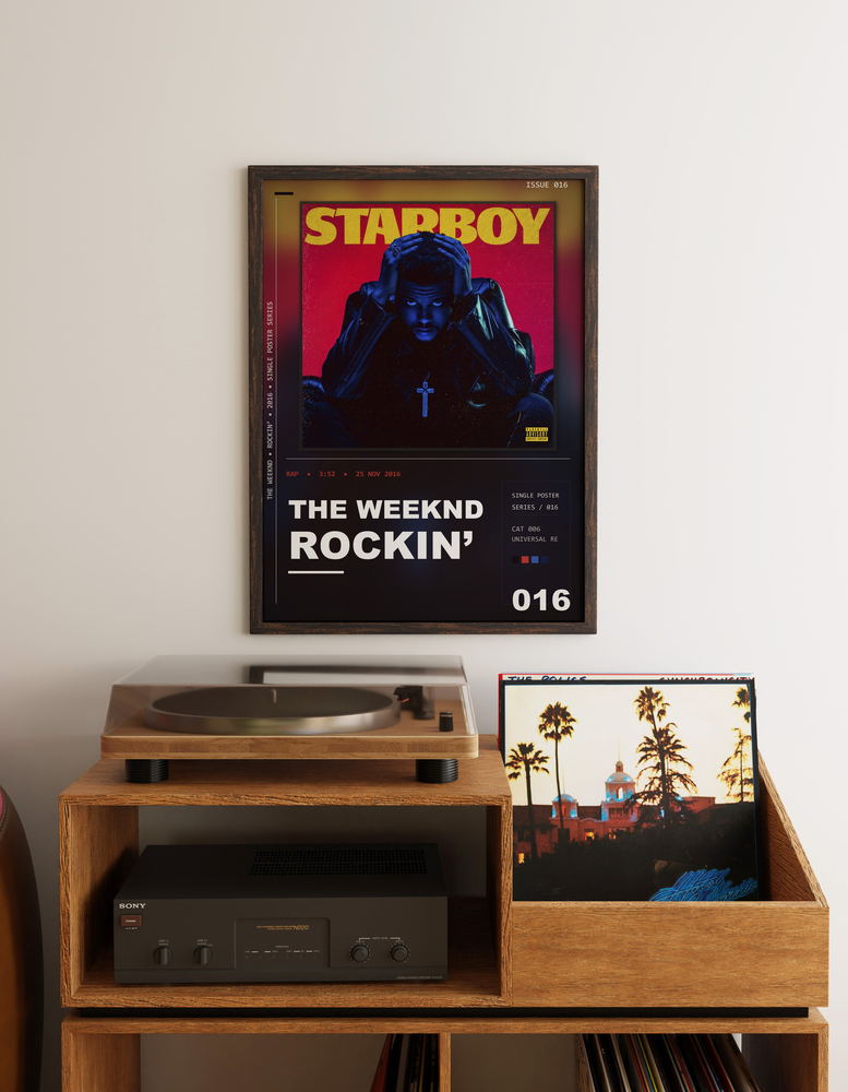 Music poster: The Weeknd - Rockin