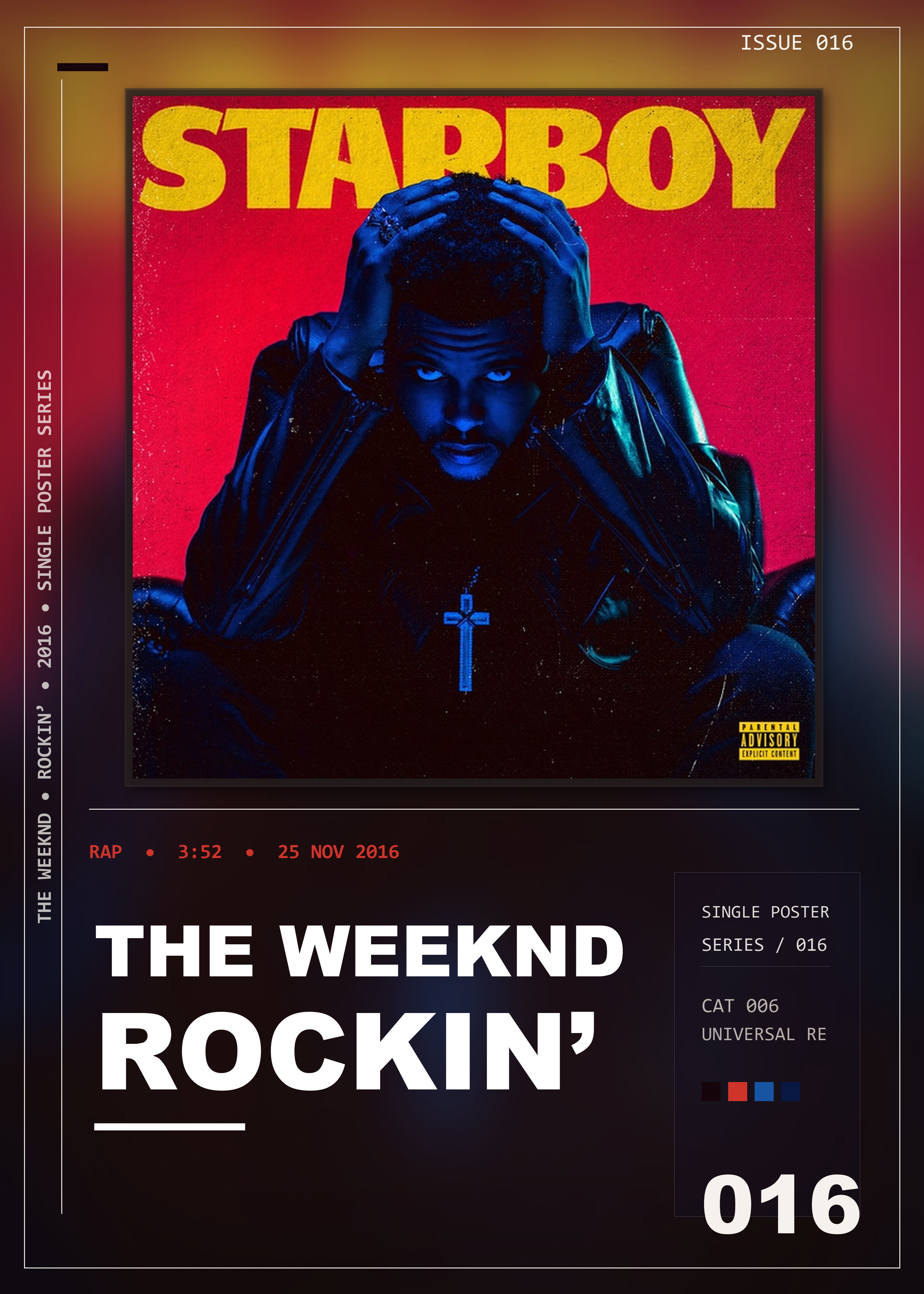 Music poster: The Weeknd - Rockin