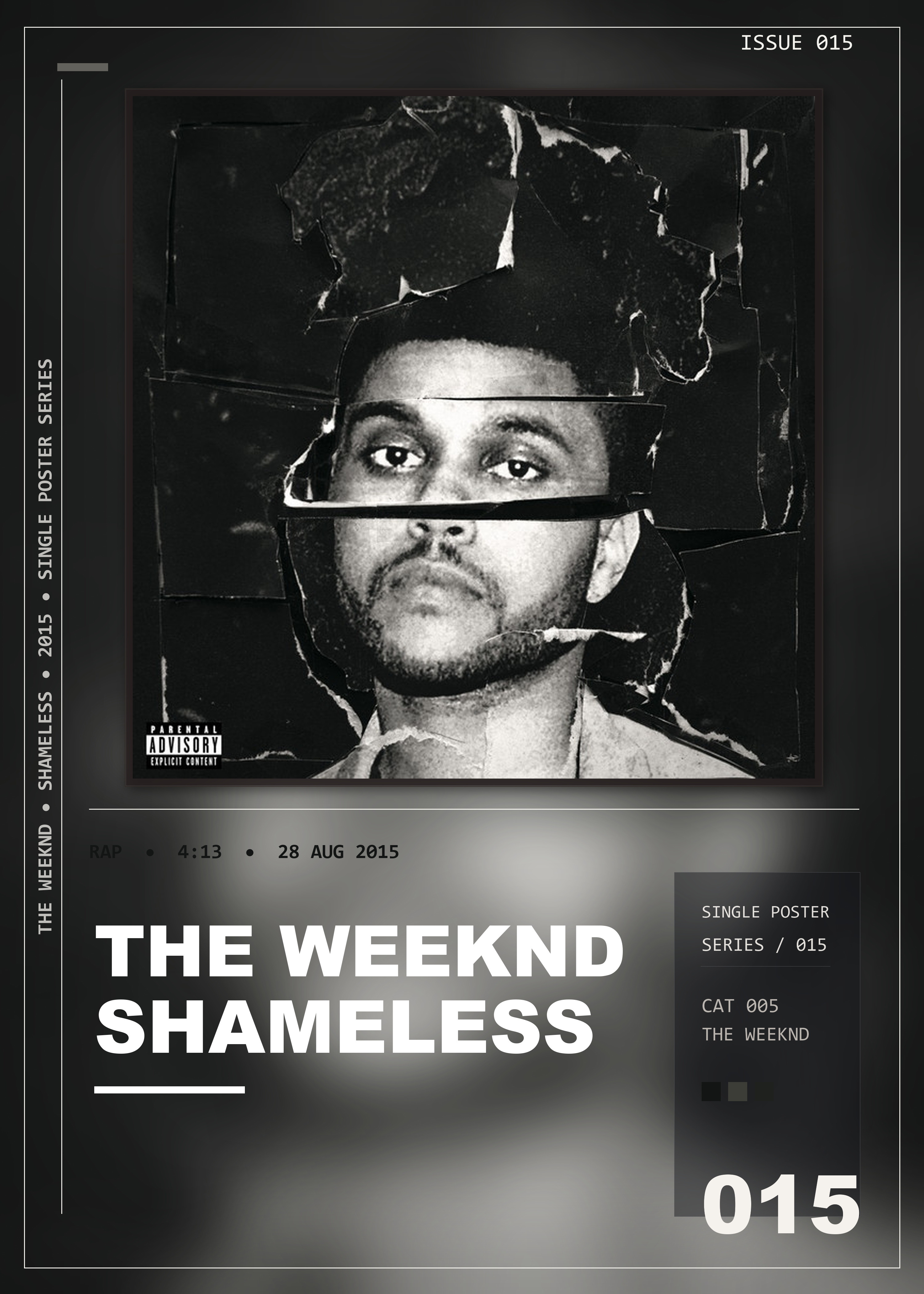 Music poster: The Weeknd - Shameless