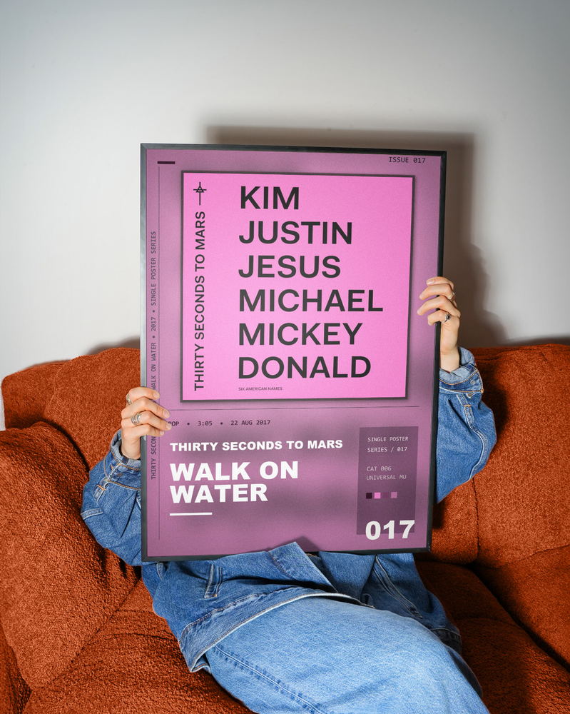 Music poster: Thirty Seconds To Mars - Walk On Water