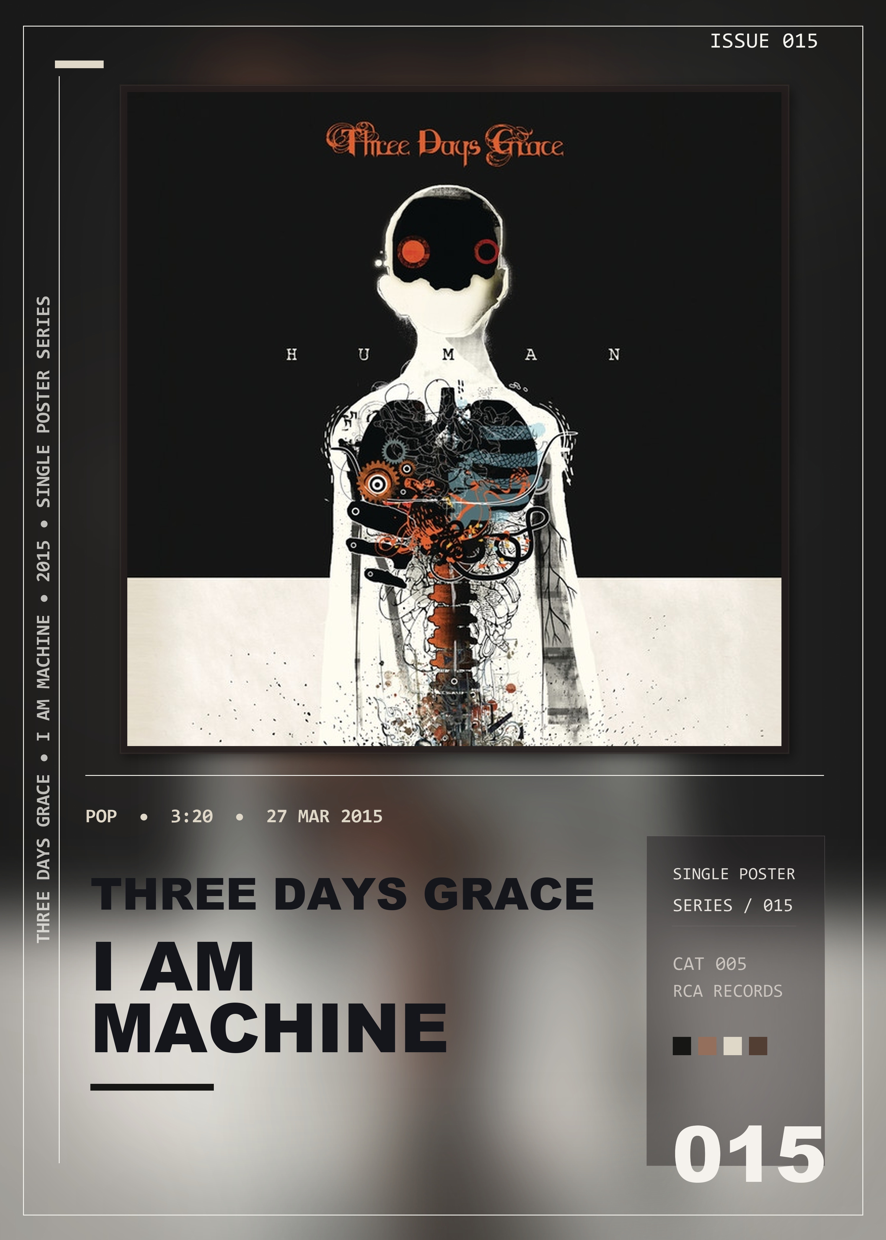 Music poster: Three Days Grace - I Am Machine