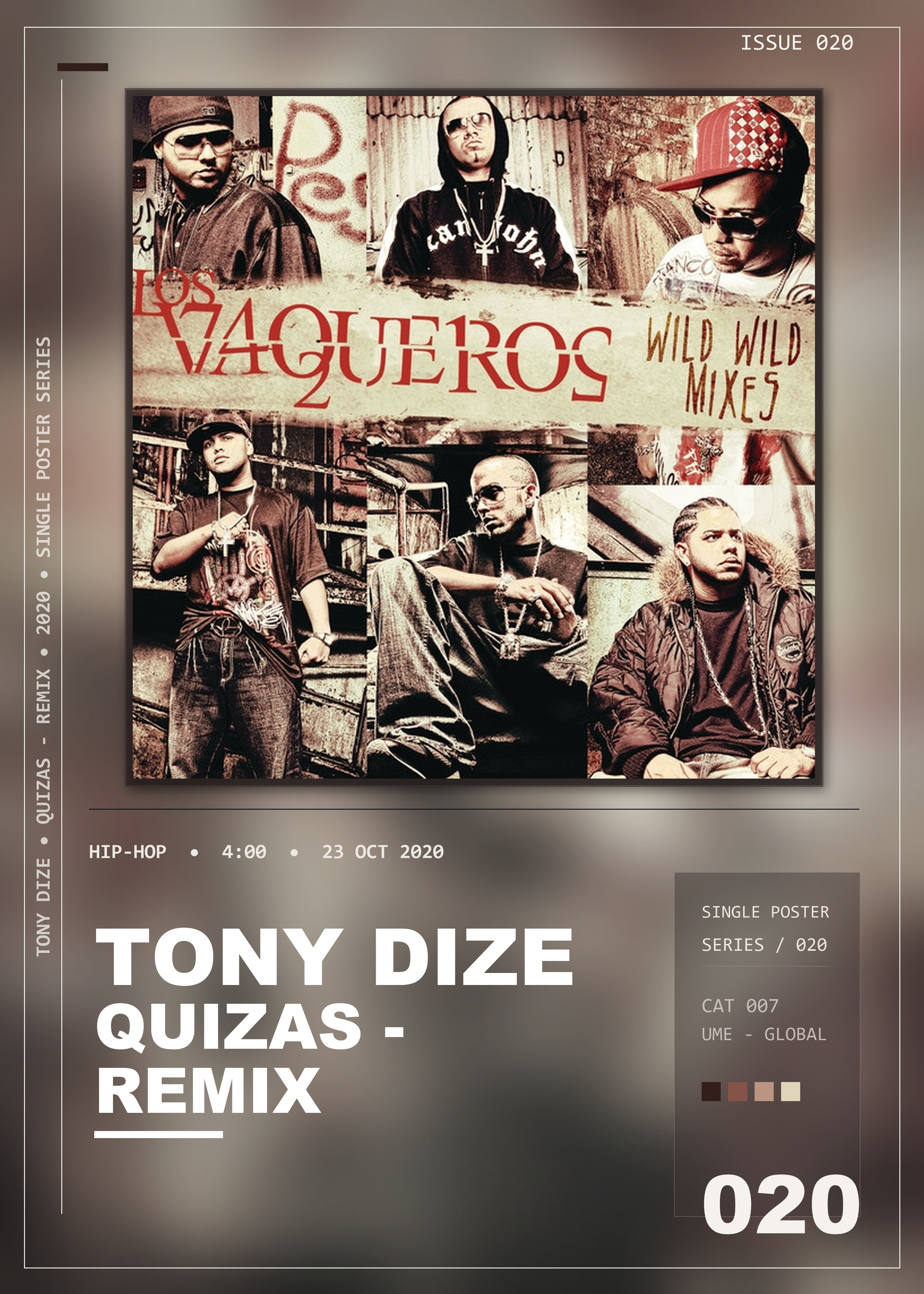 Music poster: Tony Dize - Quizas - Remix