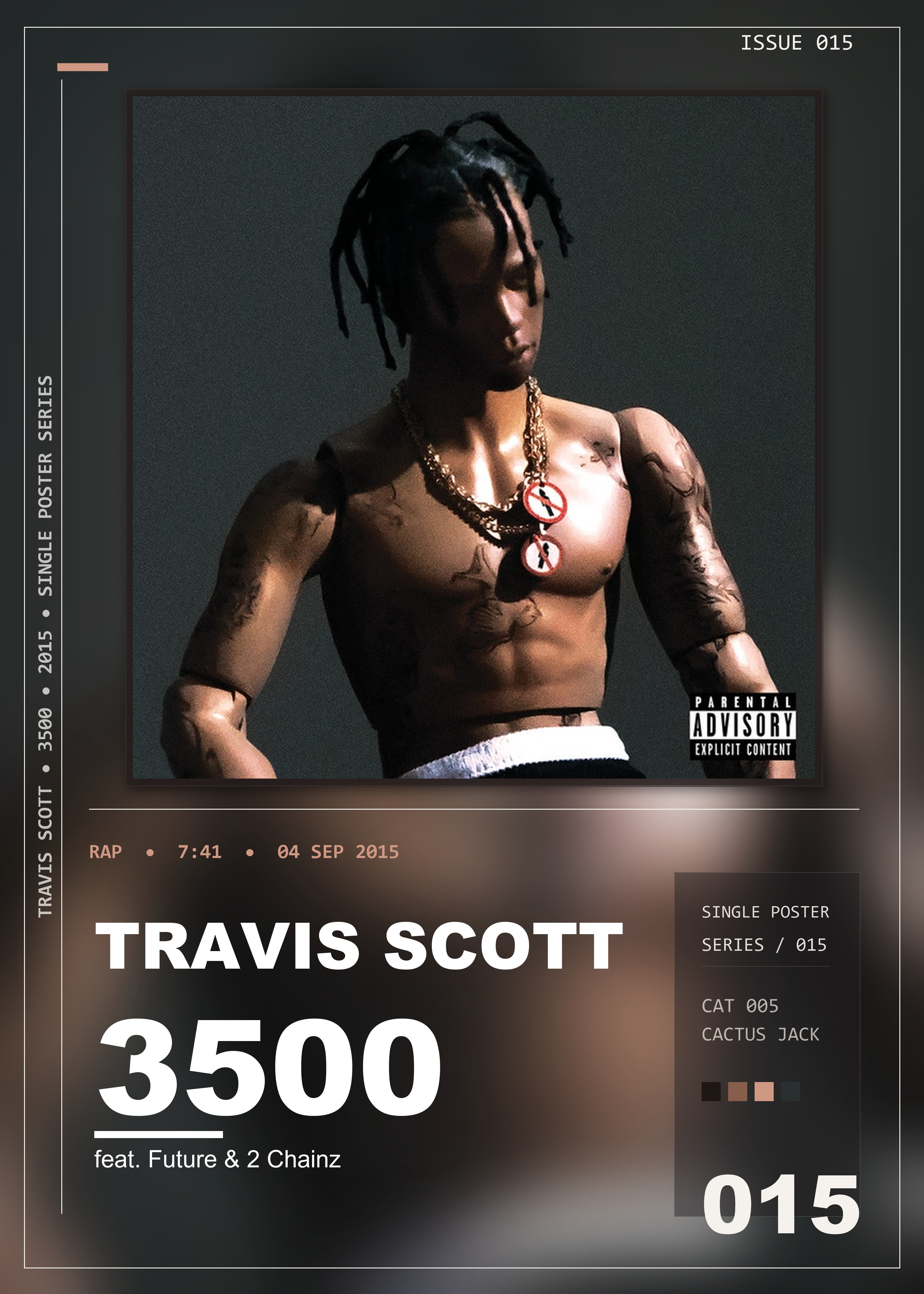 Music poster: Travis Scott - 3500 feat Future 2 Chainz