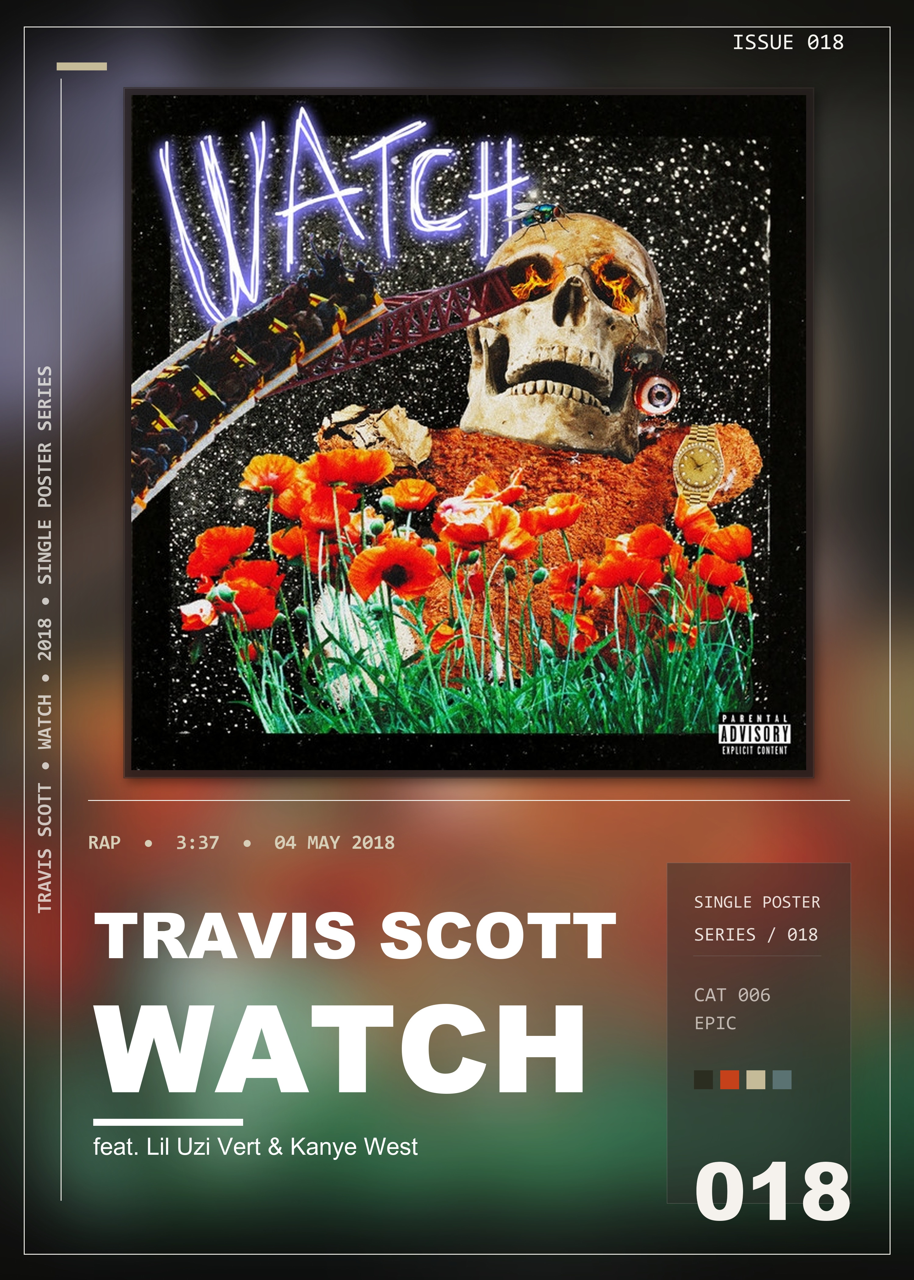 Music poster: Travis Scott - Watch feat Lil Uzi Vert Kanye West