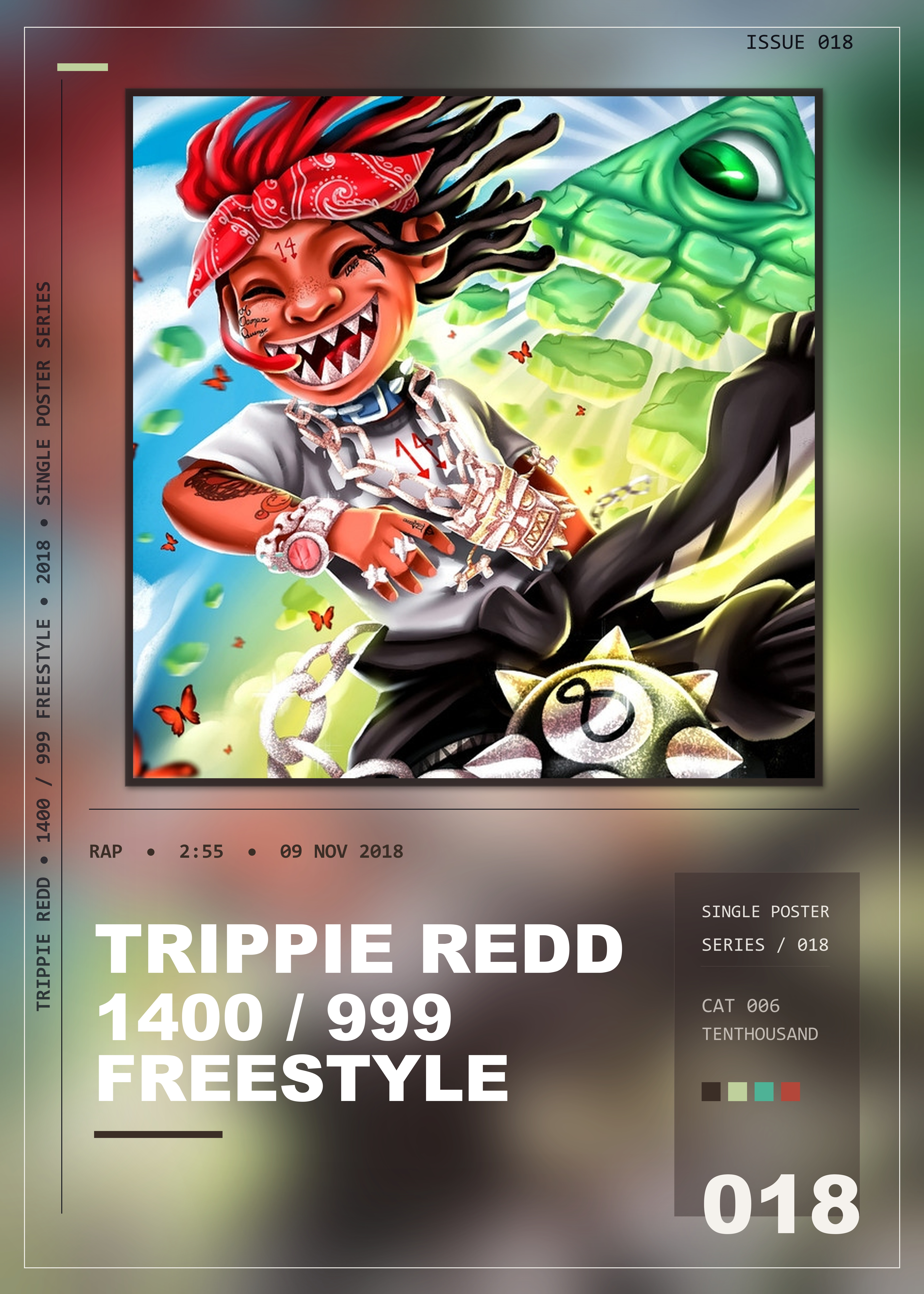 Music poster: Trippie Redd - 1400 999 Freestyle