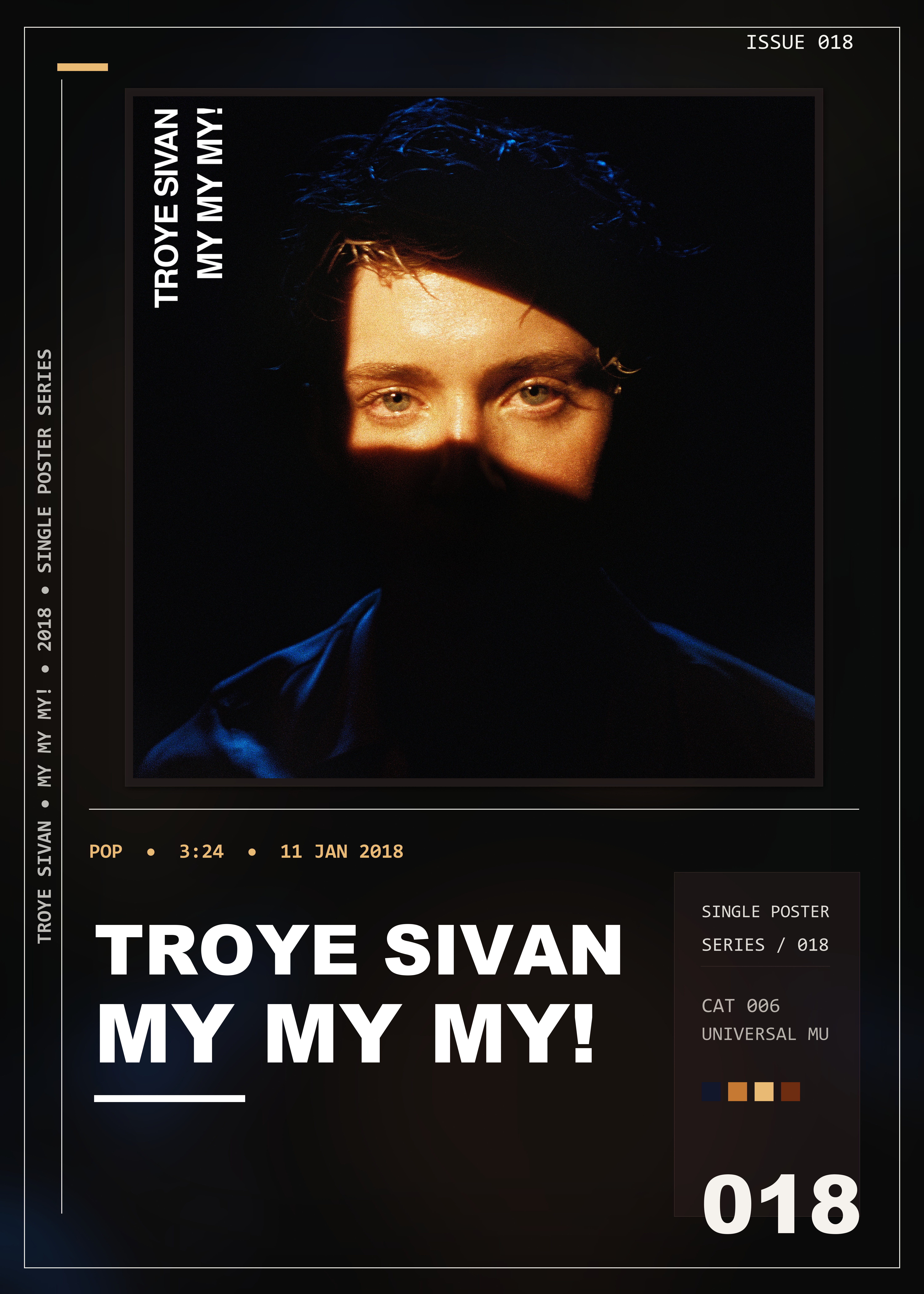Music poster: Troye Sivan - My My My