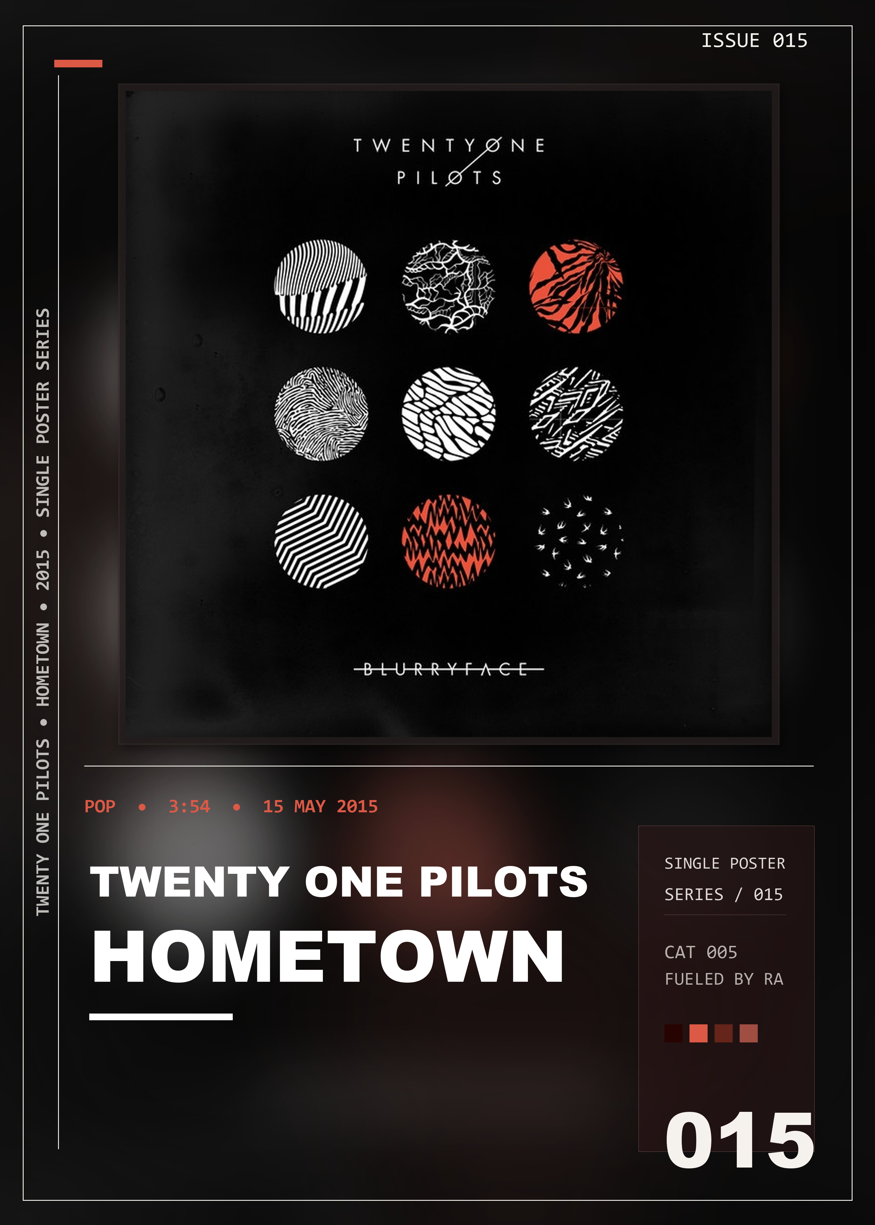 Music poster: Twenty One Pilots - Hometown