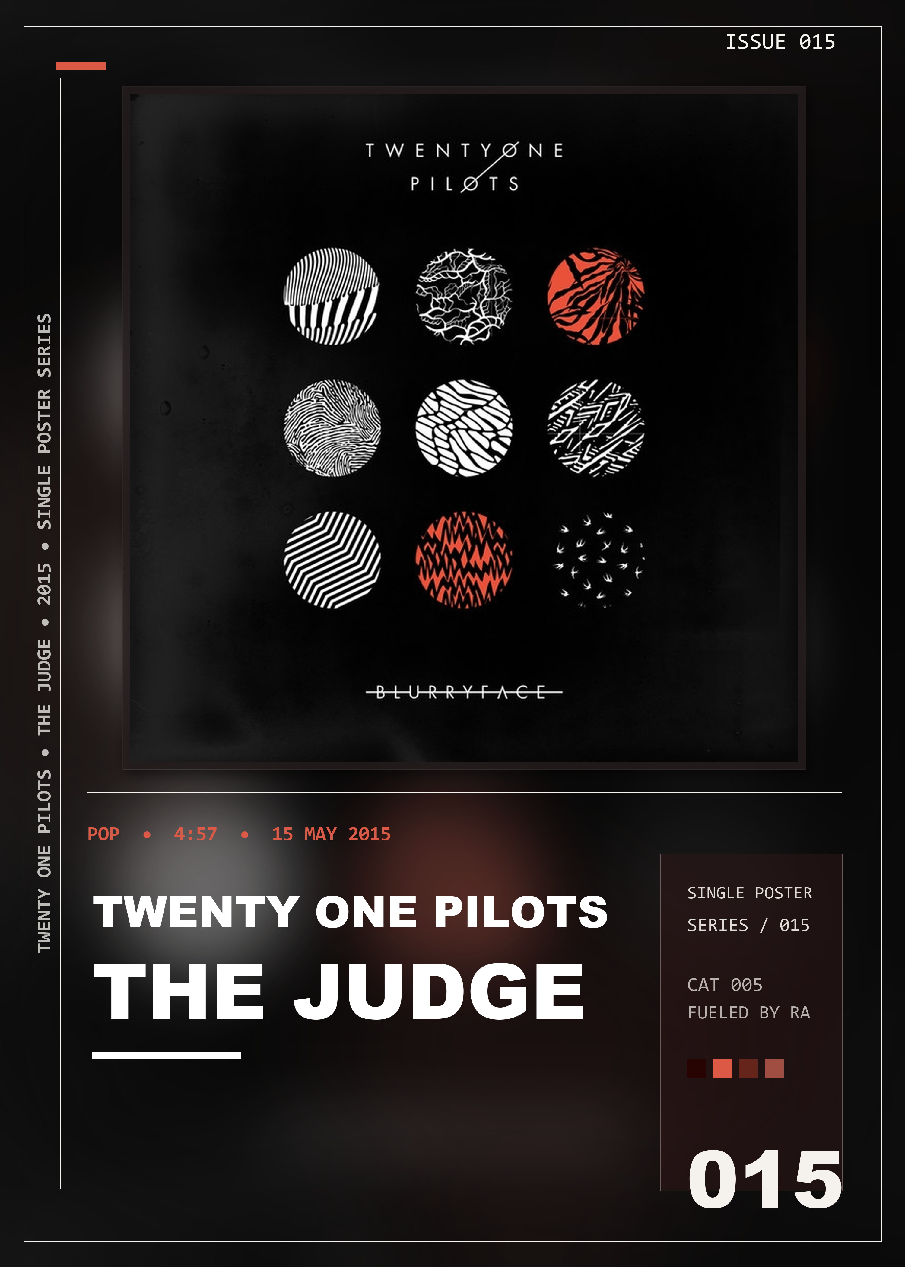 Music poster: Twenty One Pilots - The Judge