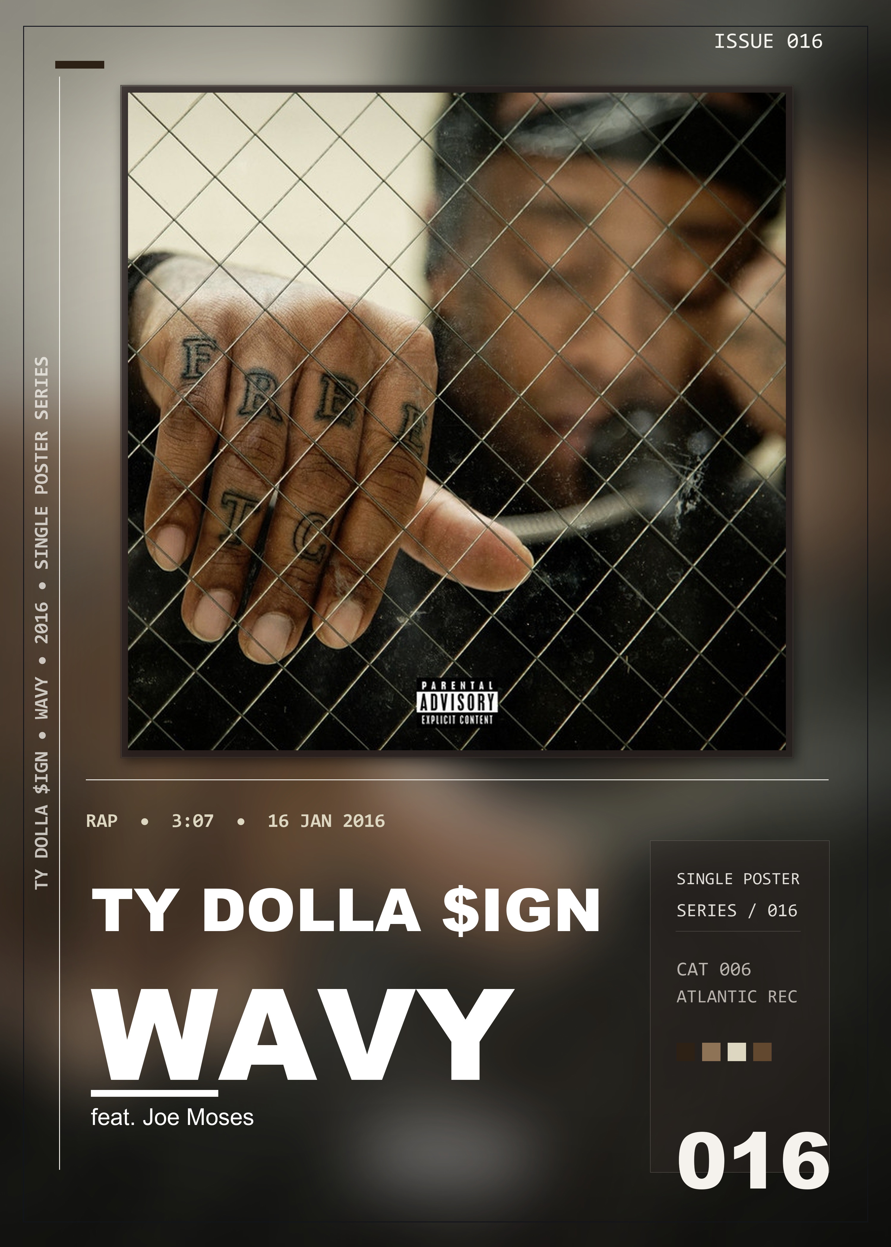 Music poster: Ty Dolla ign - Wavy feat Joe Moses