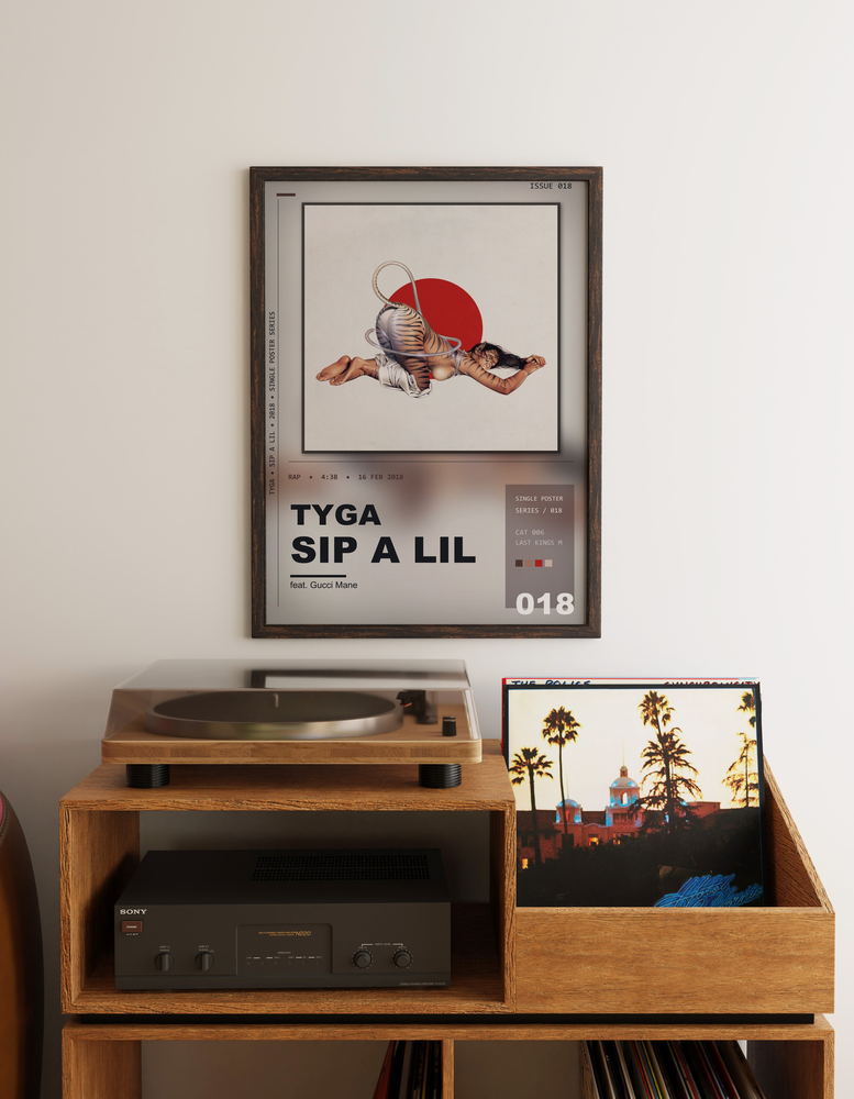 Music poster: Tyga - Sip A Lil feat Gucci Mane