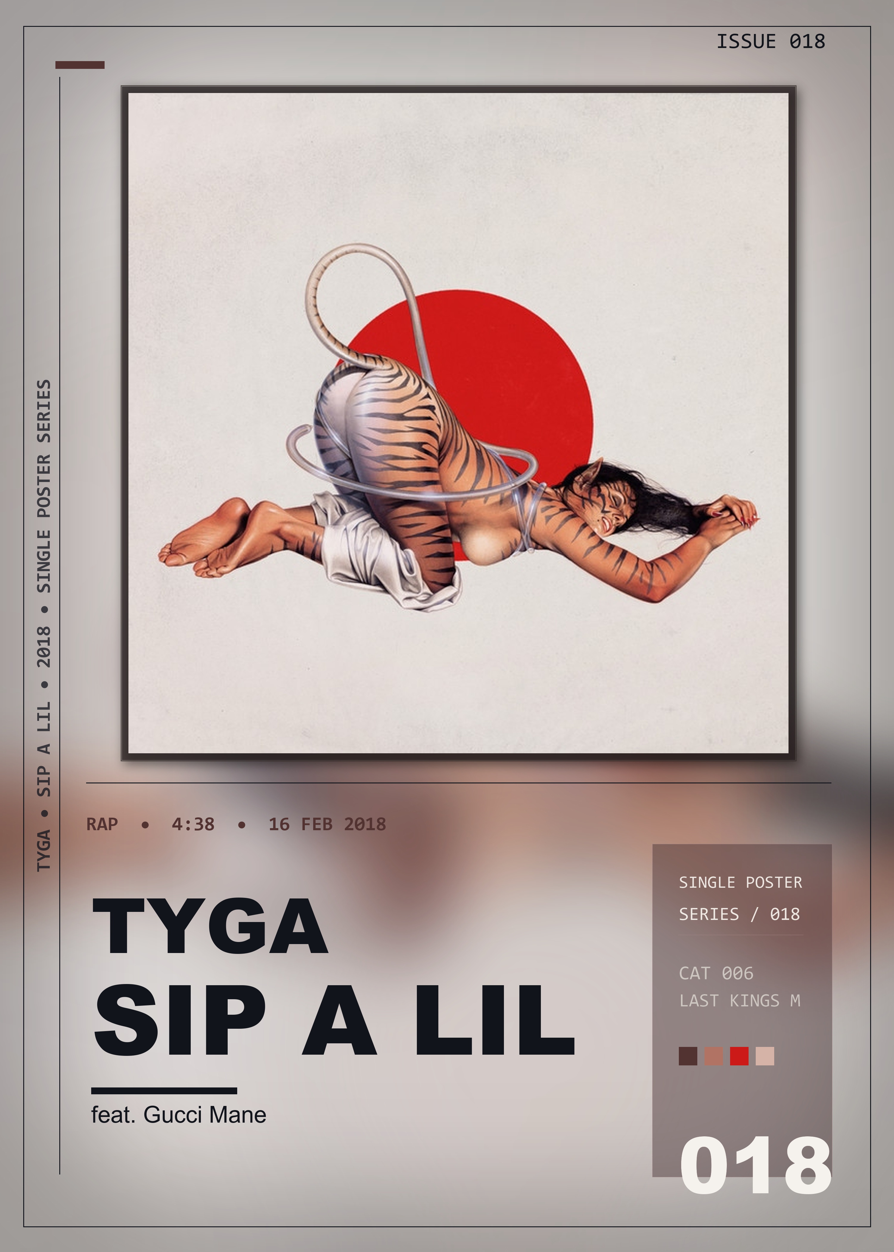 Music poster: Tyga - Sip A Lil feat Gucci Mane