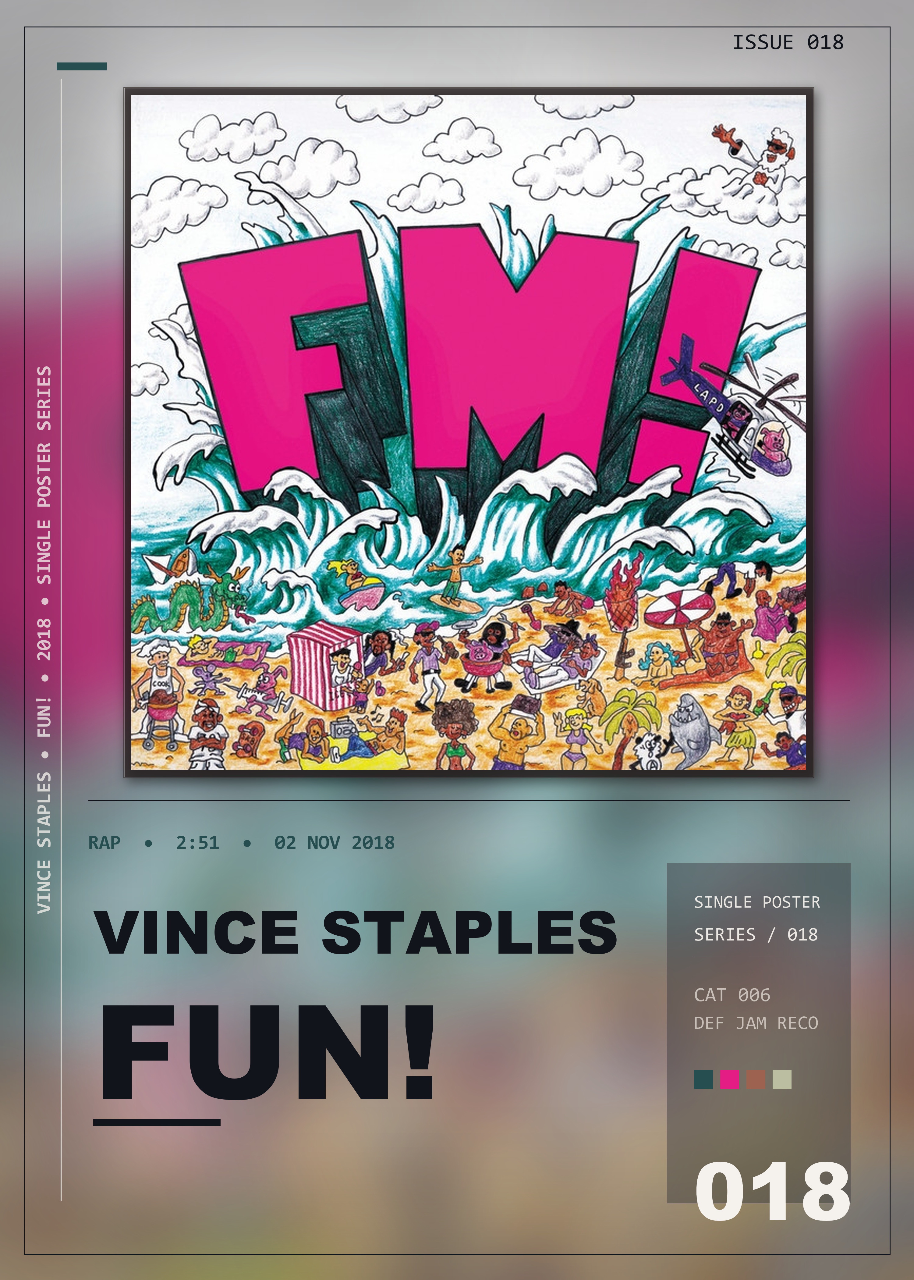 Music poster: Vince Staples - FUN