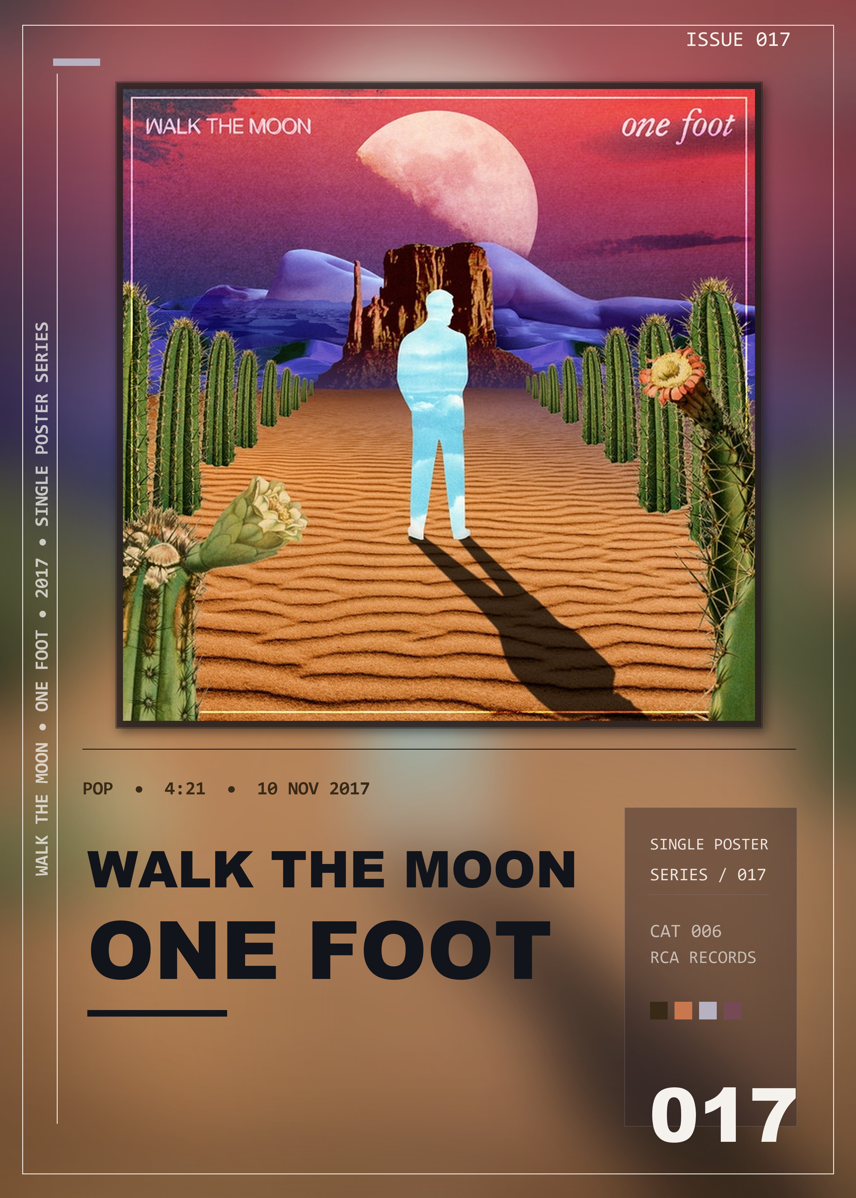 Music poster: WALK THE MOON - One Foot