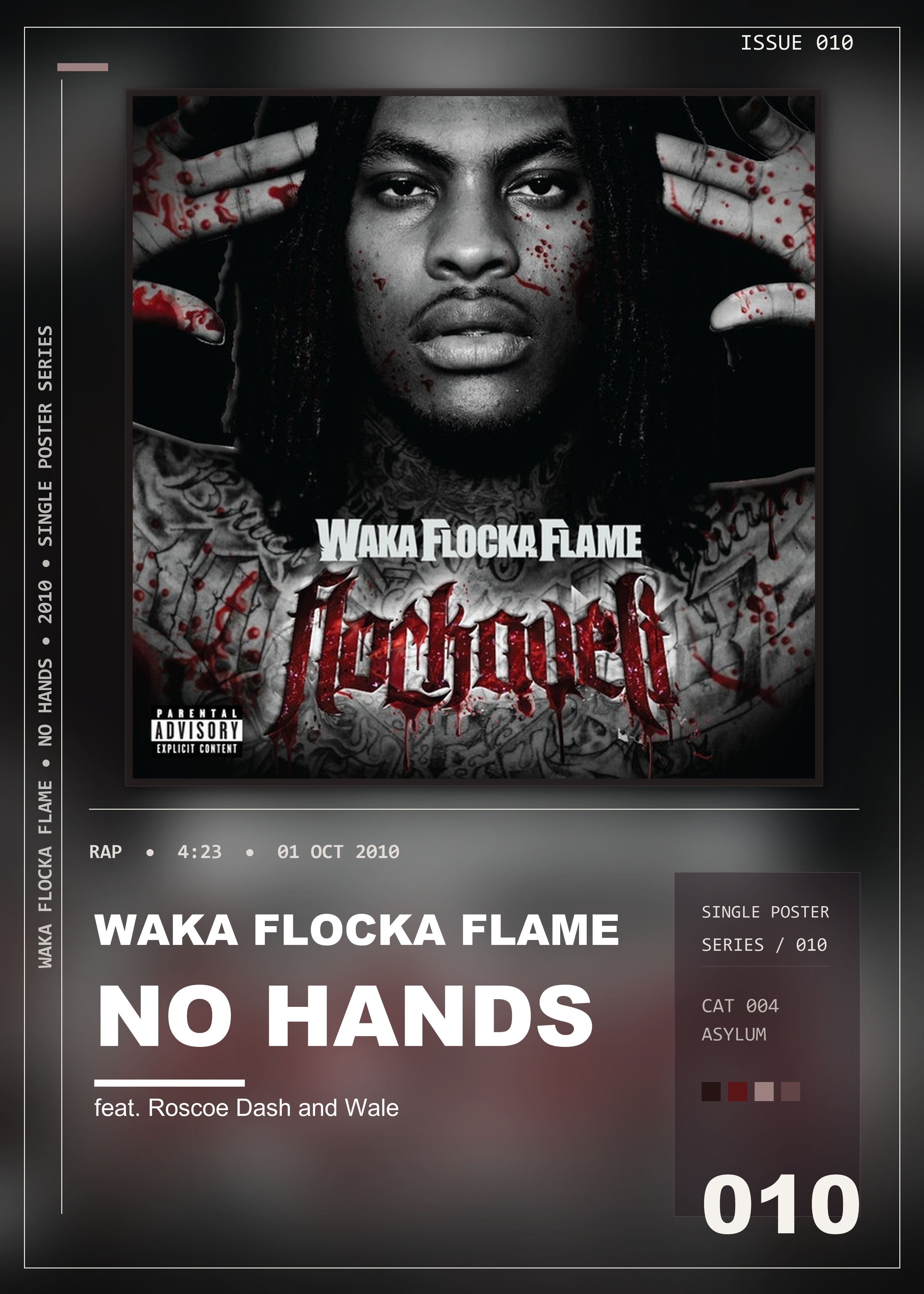Music poster: Waka Flocka Flame - No Hands feat Roscoe Dash and Wale