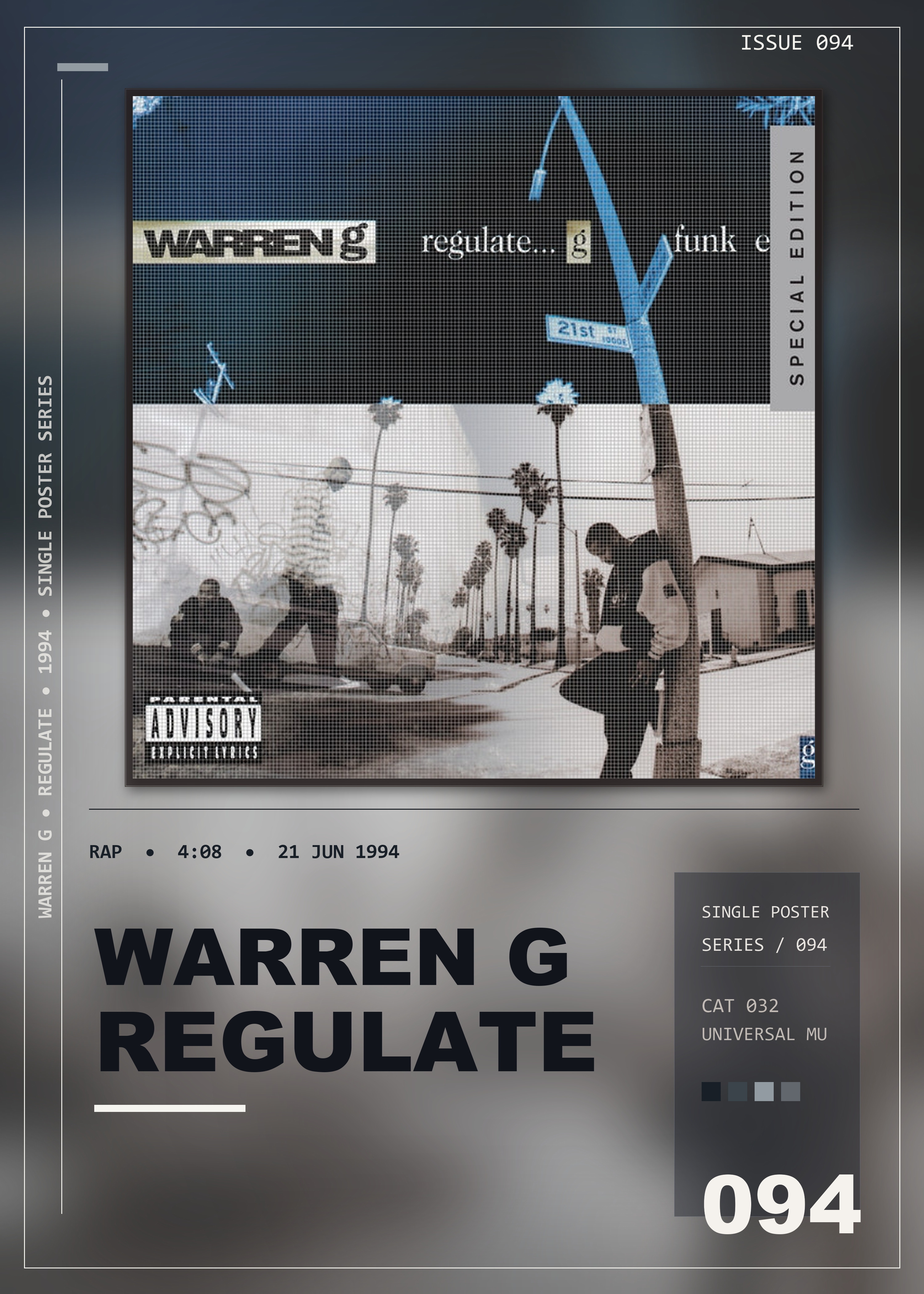 Music poster: Warren G - Regulate