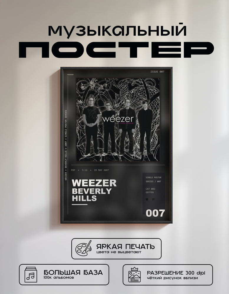 Music poster: Weezer - Beverly Hills