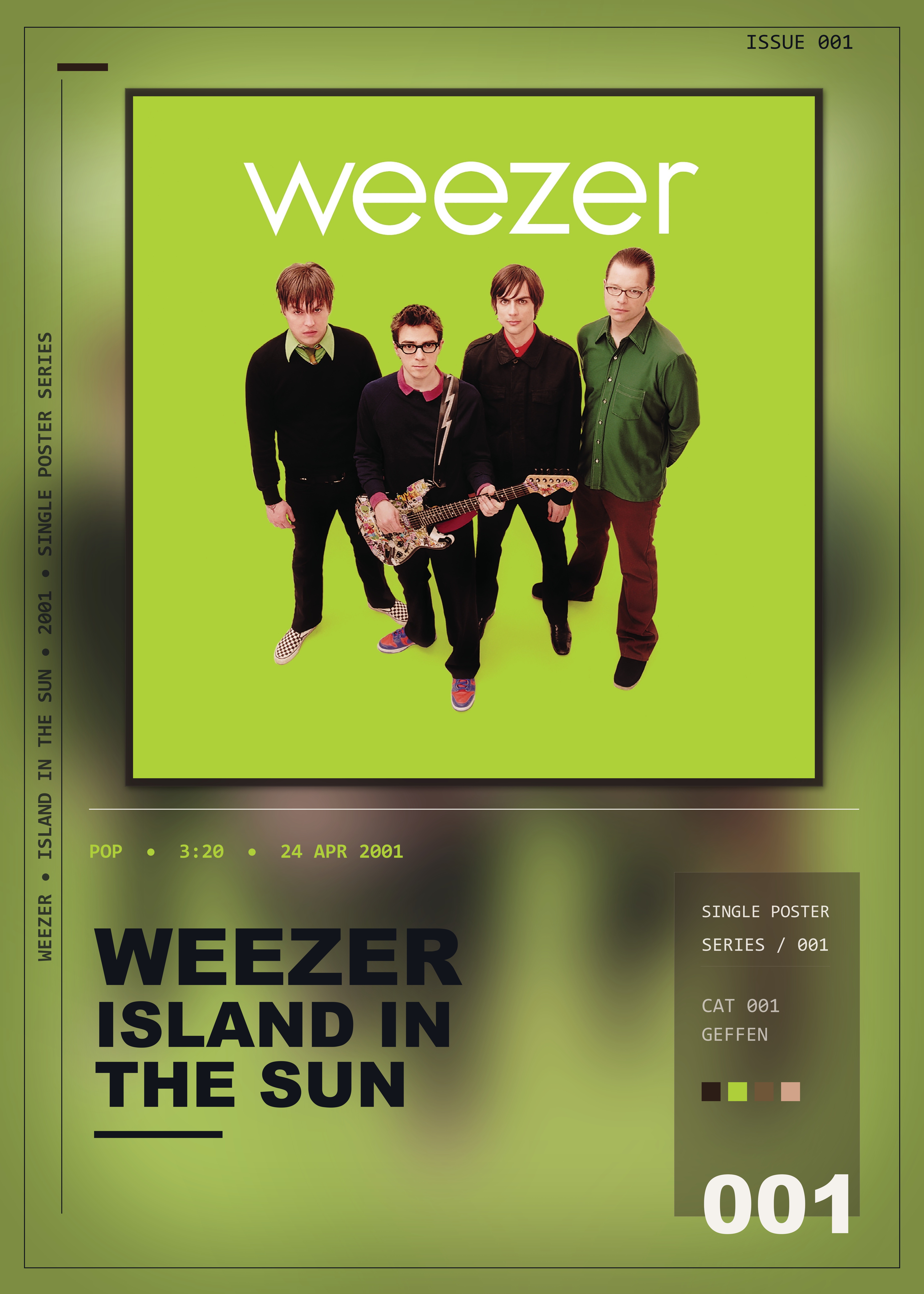 Music poster: Weezer - Island In The Sun
