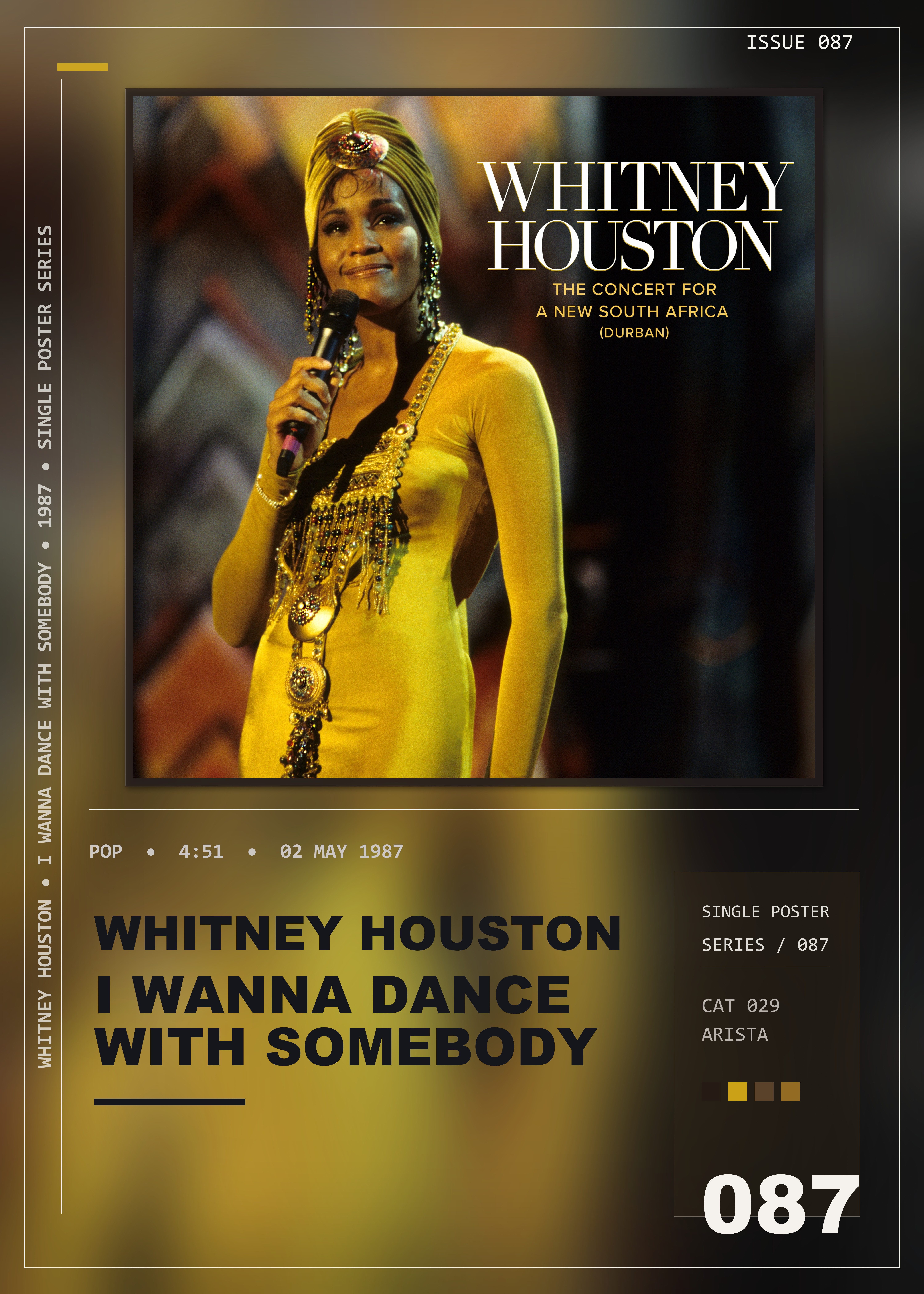 Music poster: Whitney Houston - I Wanna Dance with Somebody Who Loves Me
