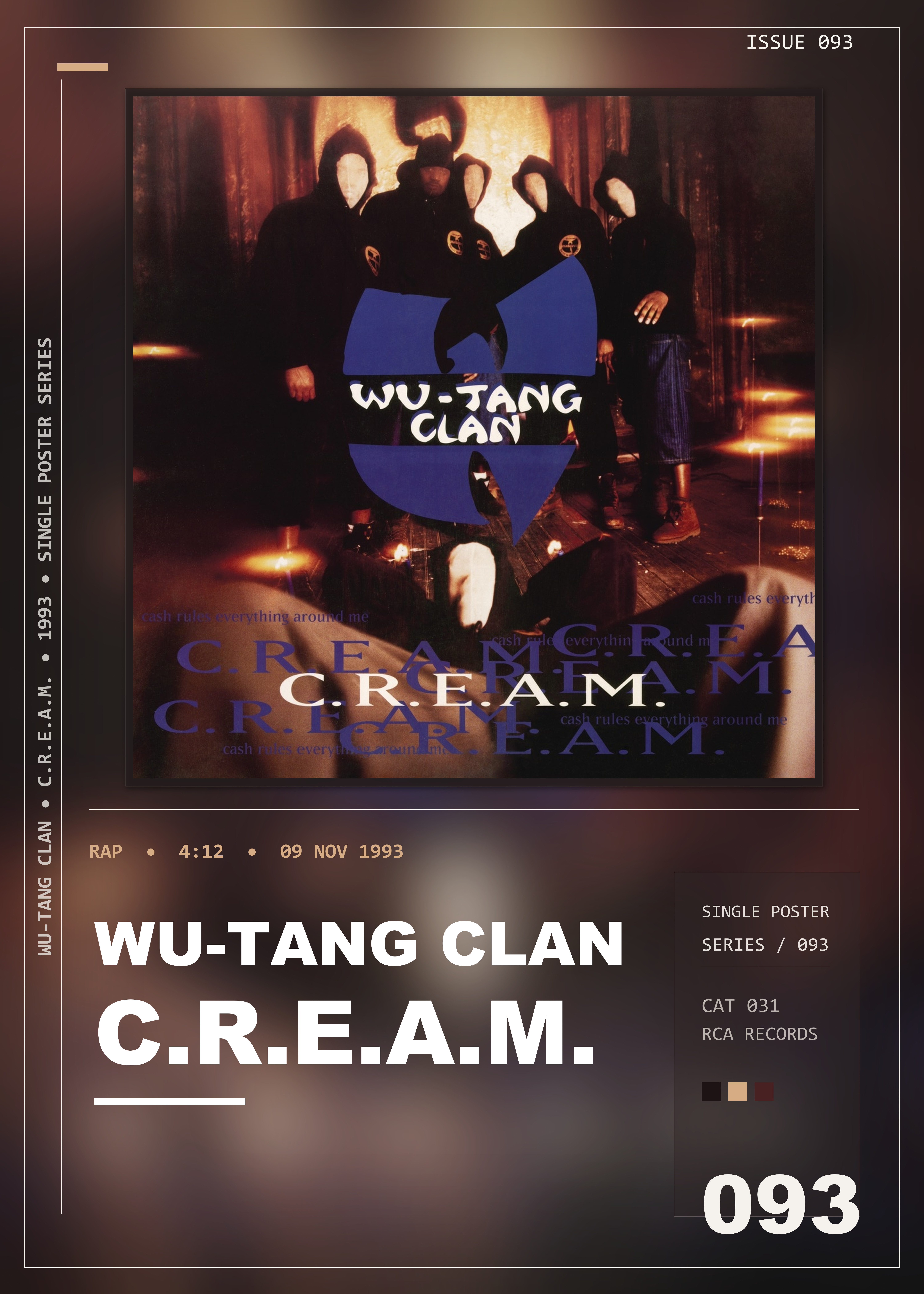 Music poster: Wu-Tang Clan - CREAM