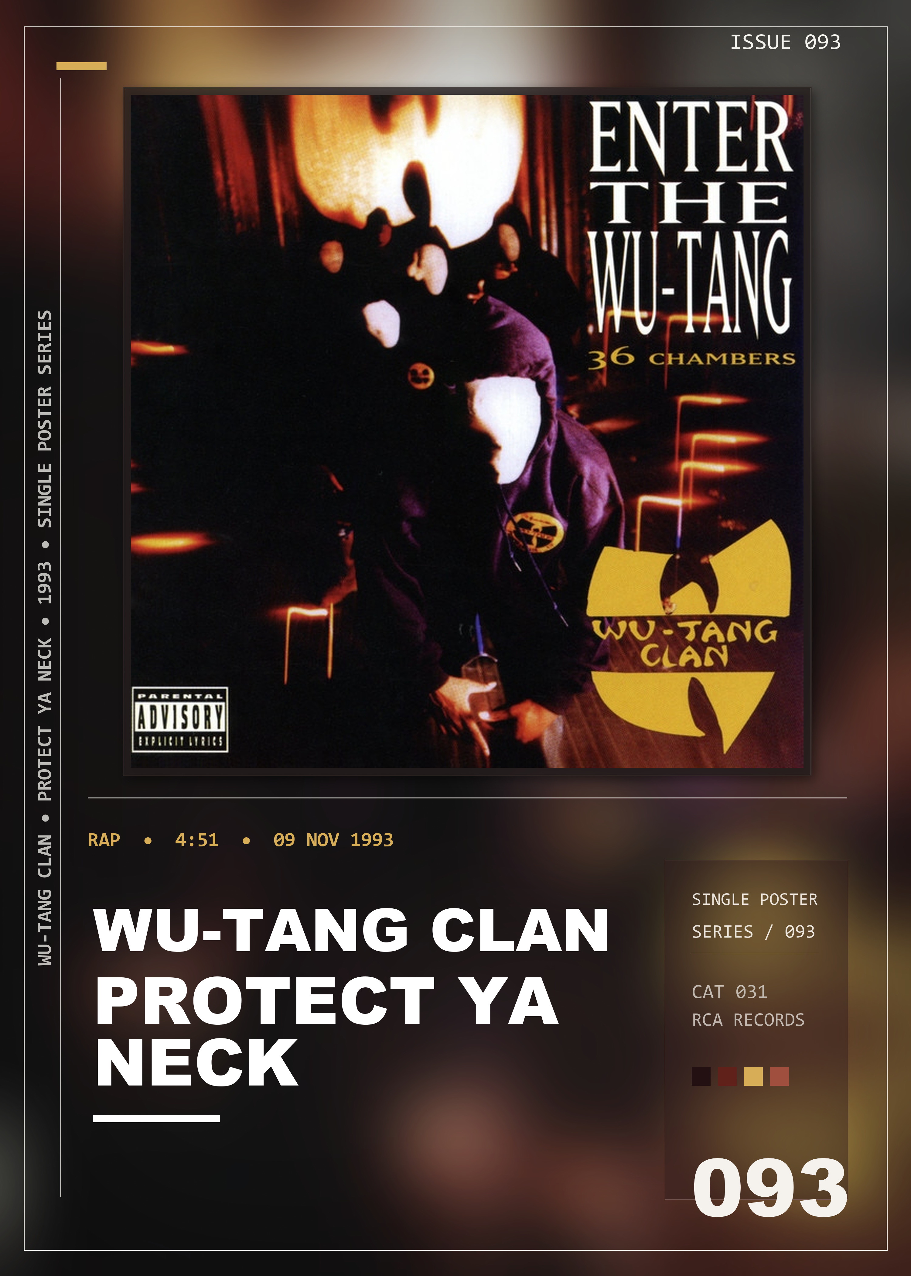 Music poster: Wu-Tang Clan - Protect Ya Neck
