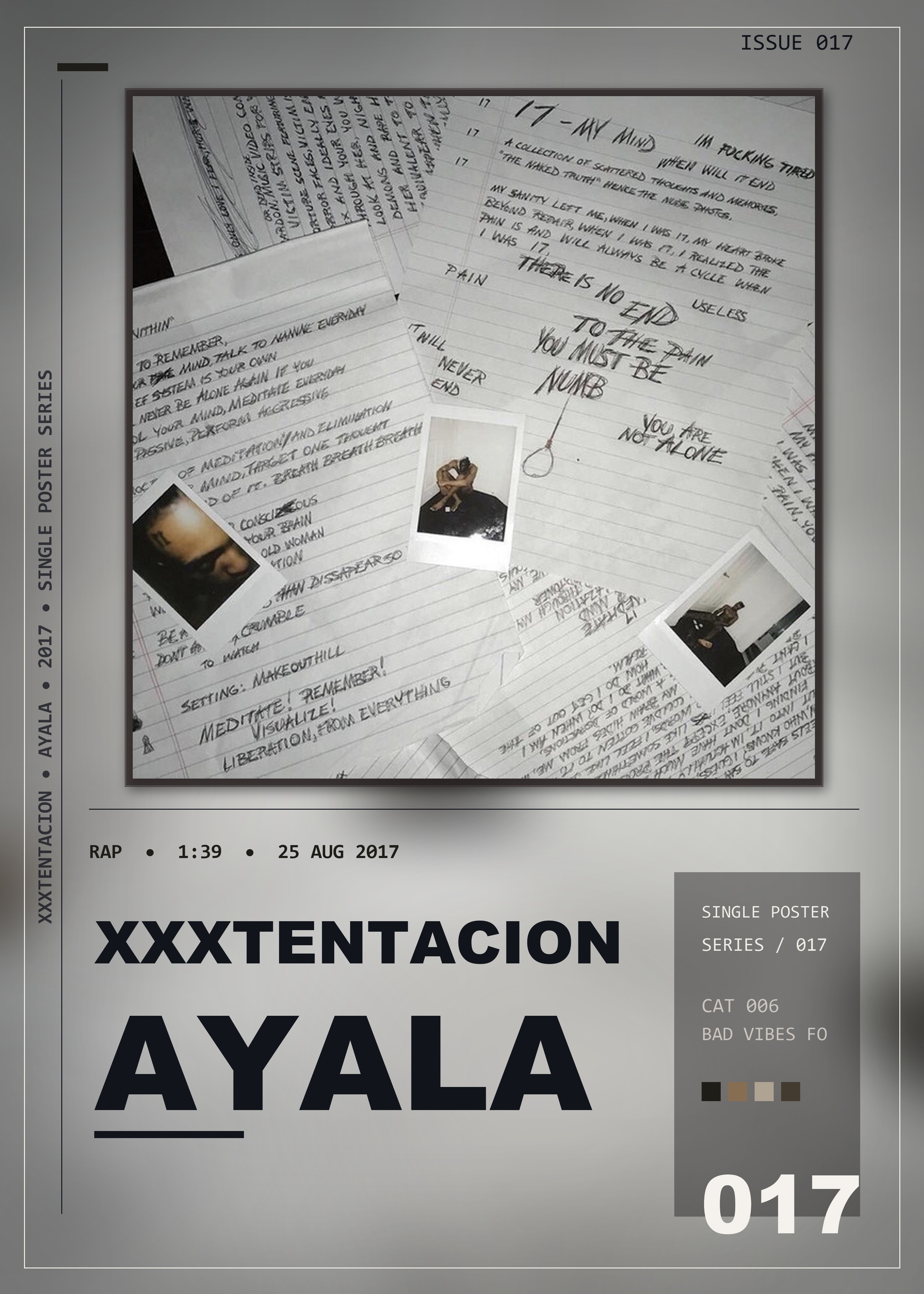 Music poster: XXXTENTACION - Ayala Outro