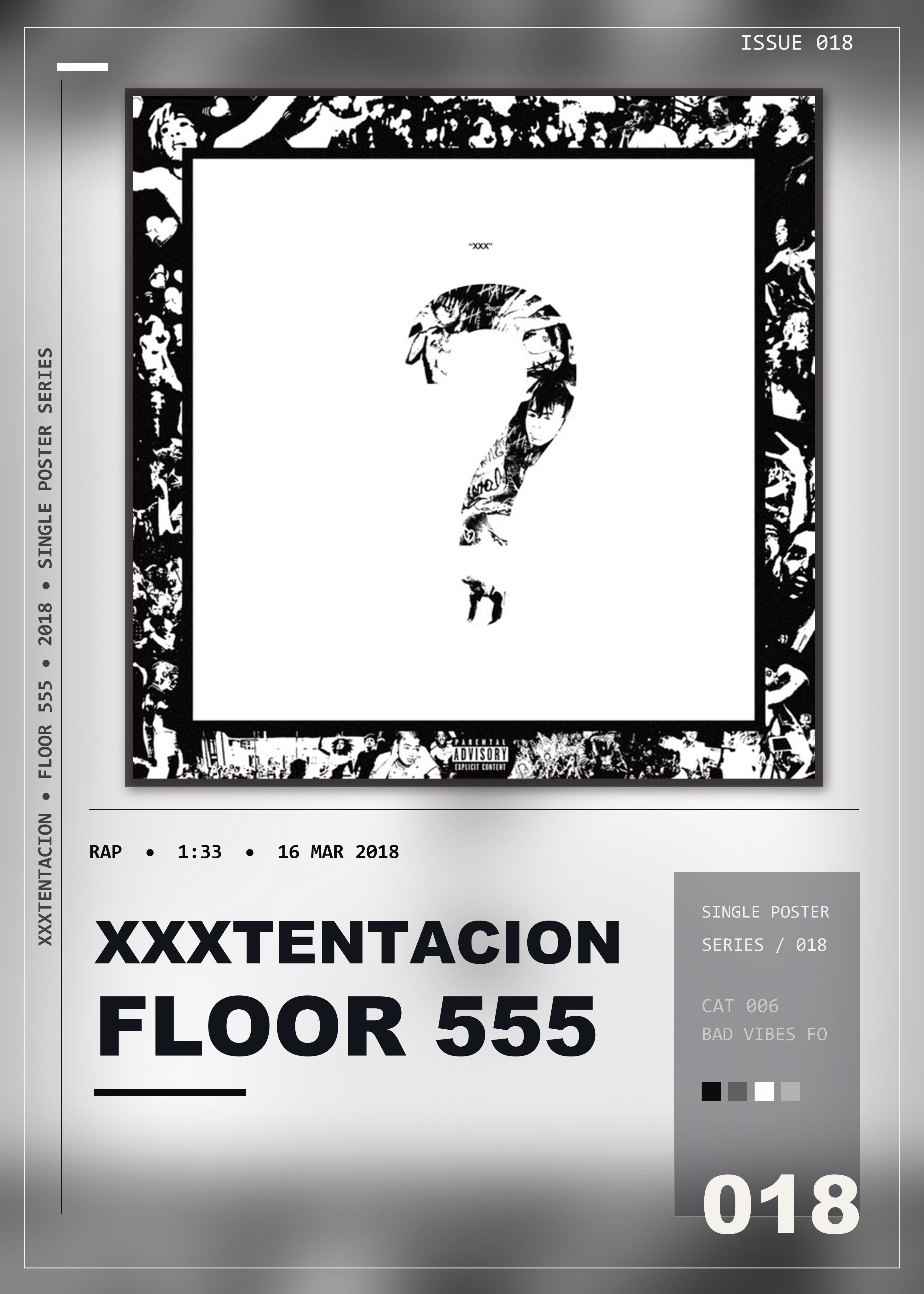 Music poster: XXXTENTACION - Floor 555