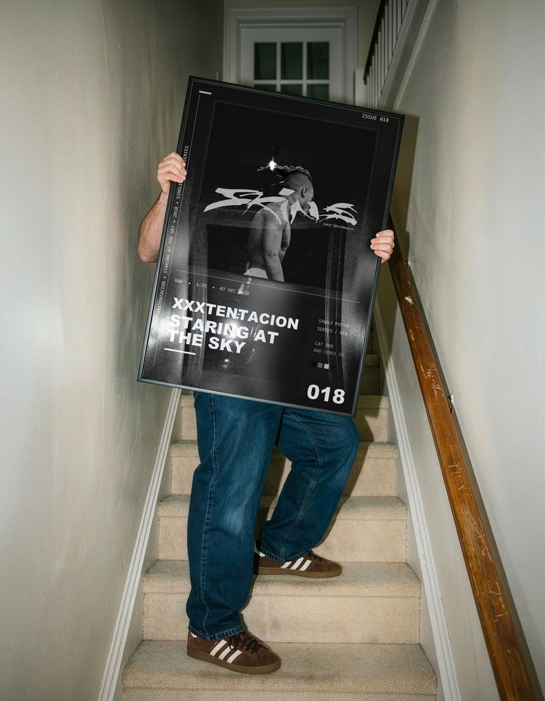 Music poster: XXXTENTACION - STARING AT THE SKY