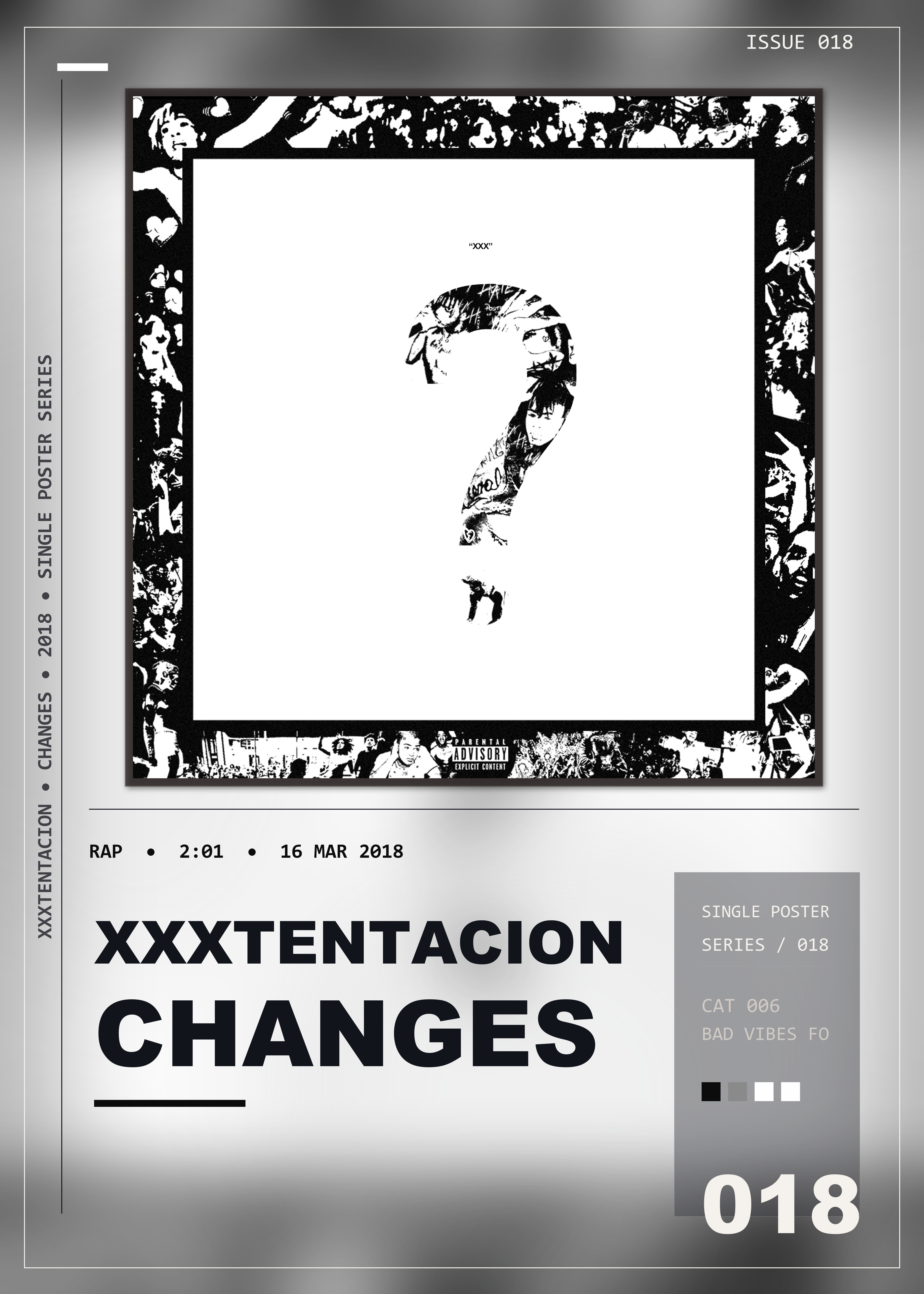 Music poster: XXXTENTACION - changes