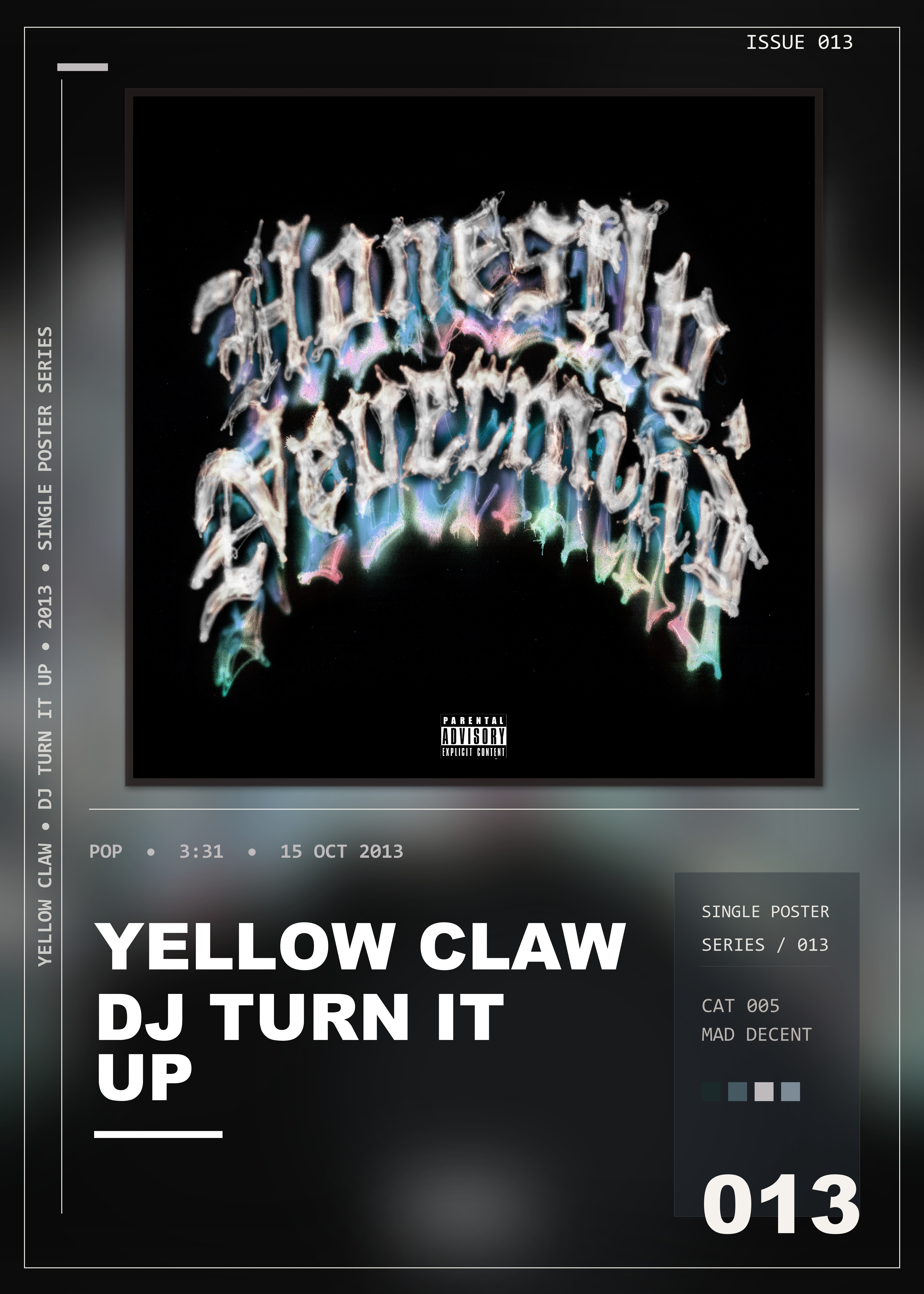 Music poster: Yellow Claw - DJ Turn It Up