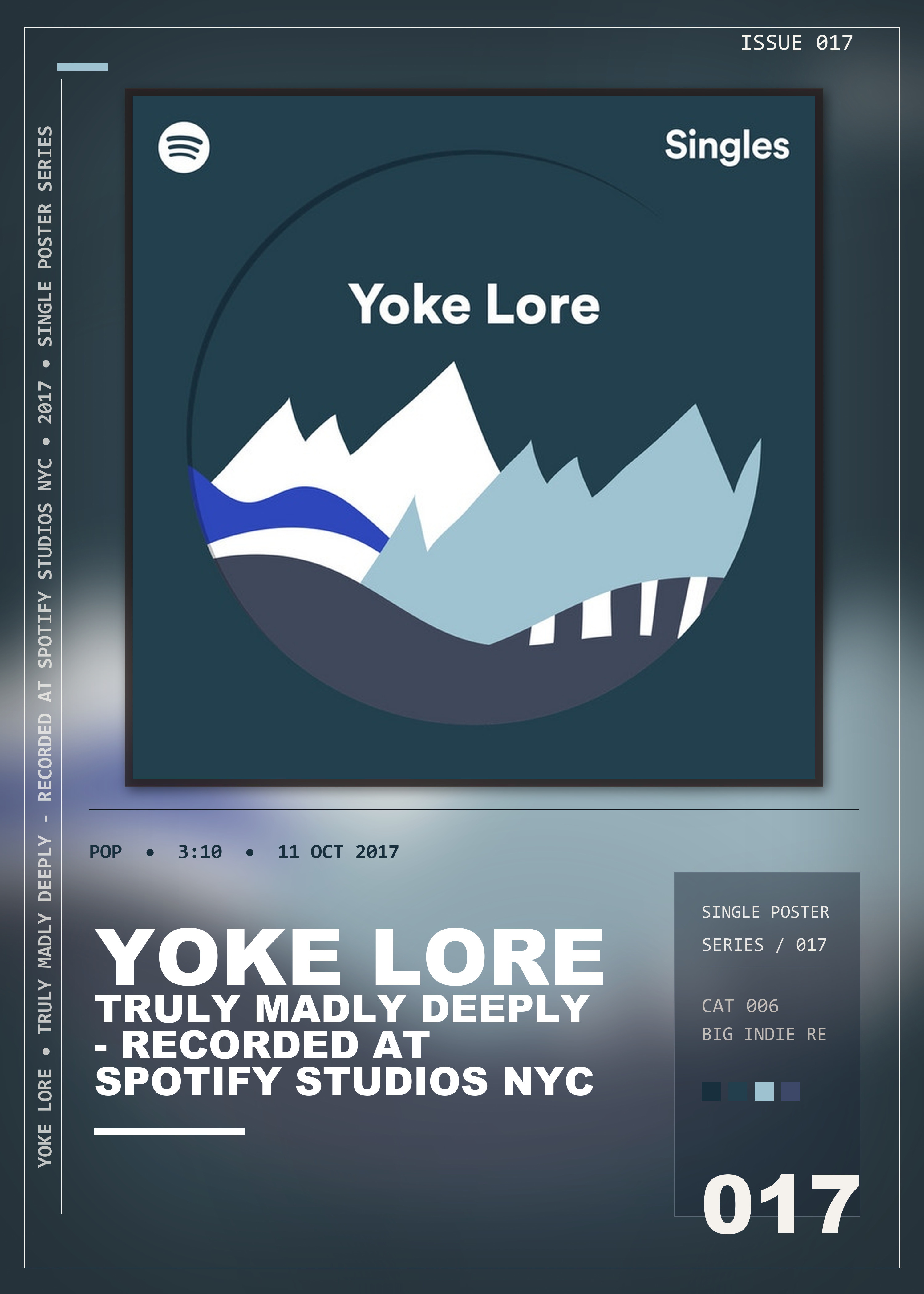 Music poster: Yoke Lore - Truly Madly Deeply - Recorded at Spotify Studios NYC