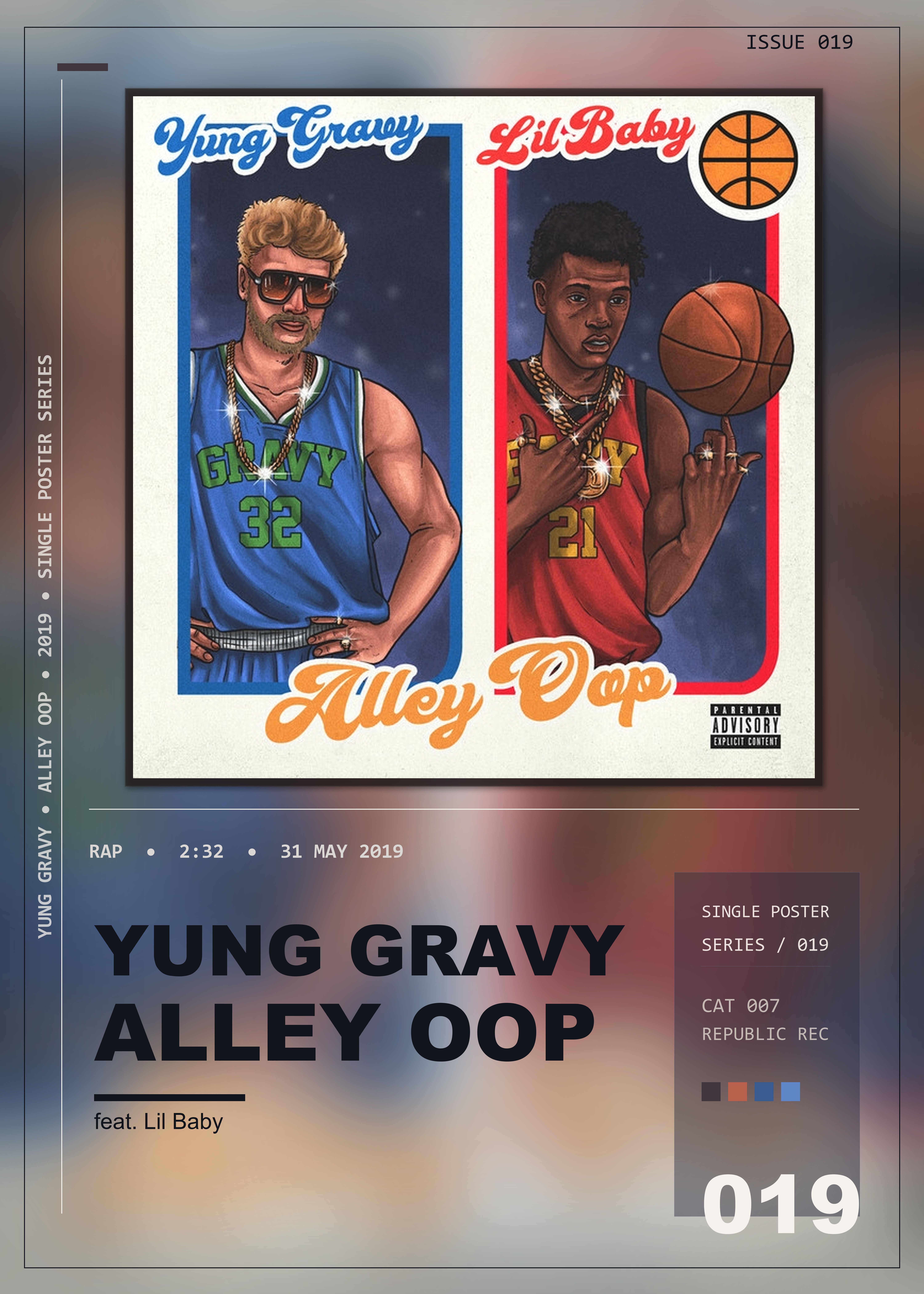 Music poster: Yung Gravy - Alley Oop feat Lil Baby
