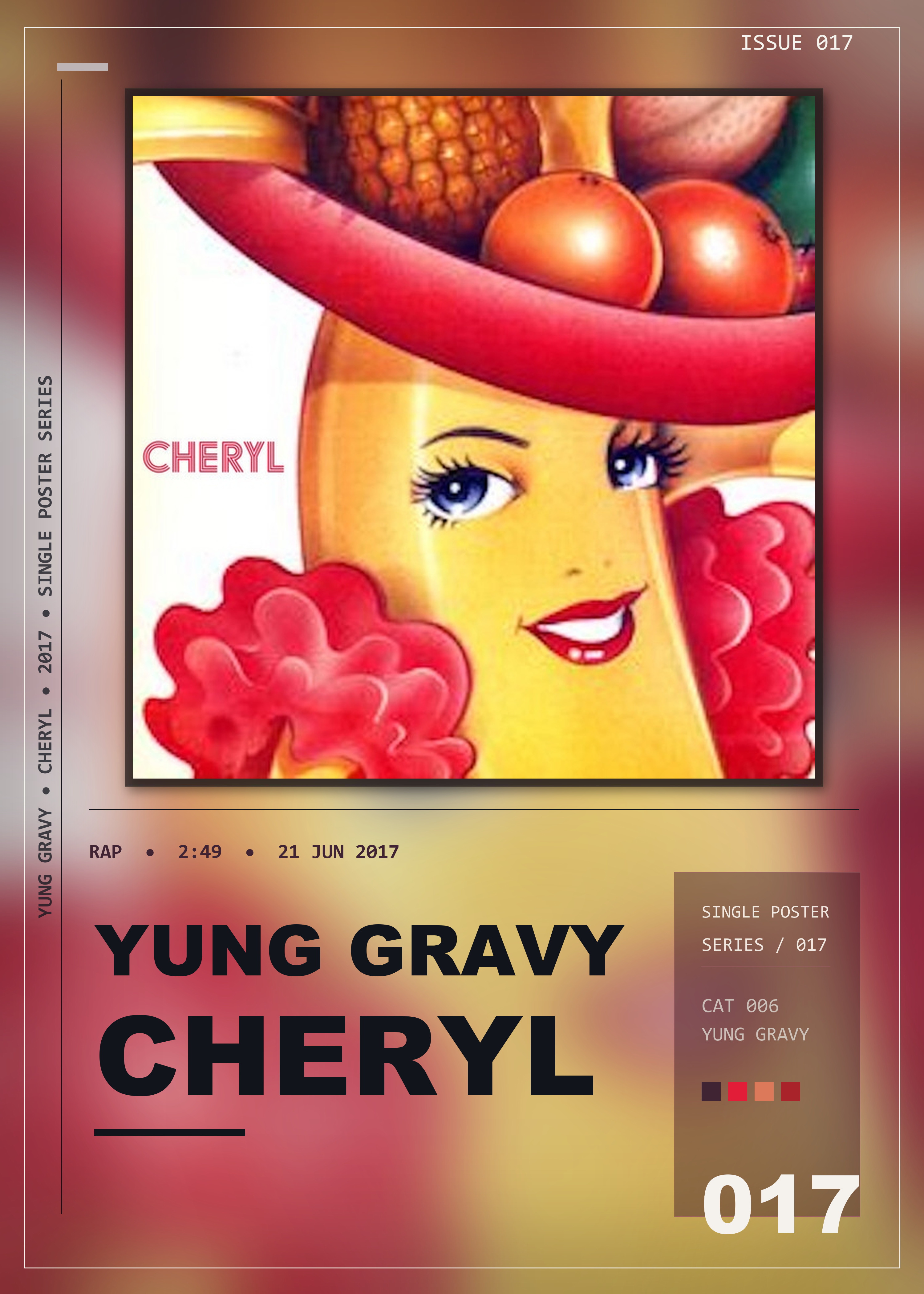 Music poster: Yung Gravy - Cheryl