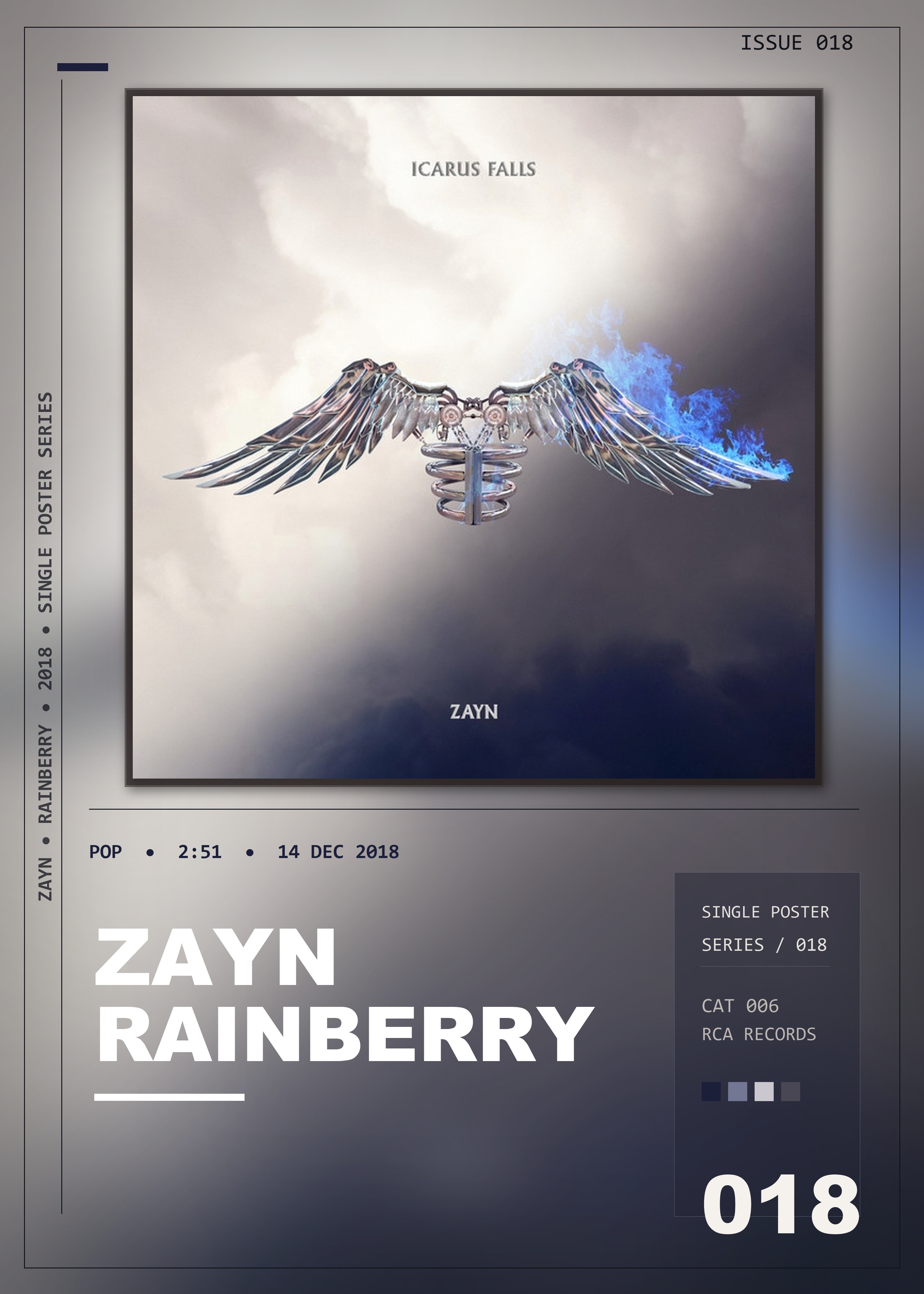 Music poster: ZAYN - Rainberry