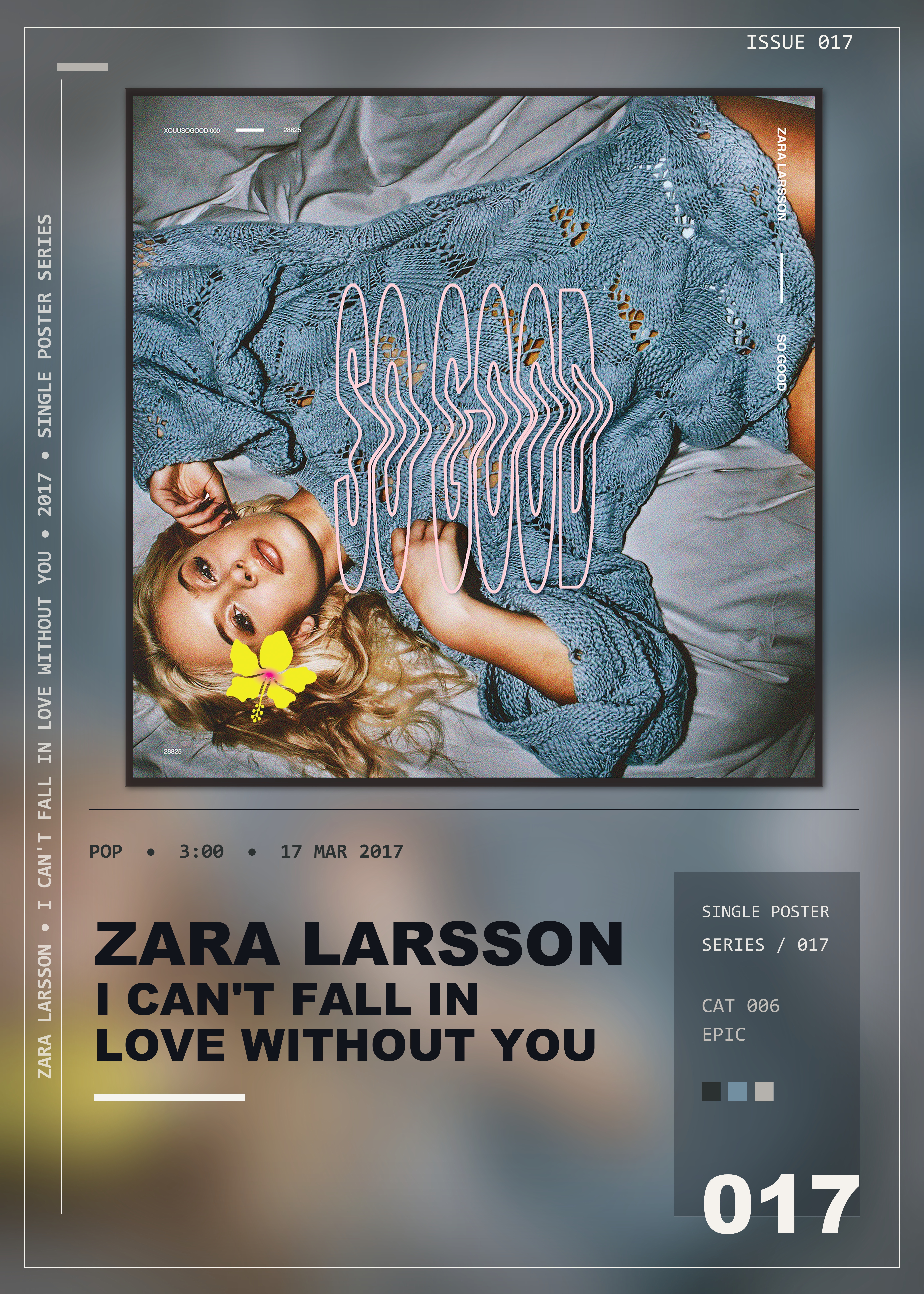 Music poster: Zara Larsson - I Cant Fall in Love Without You