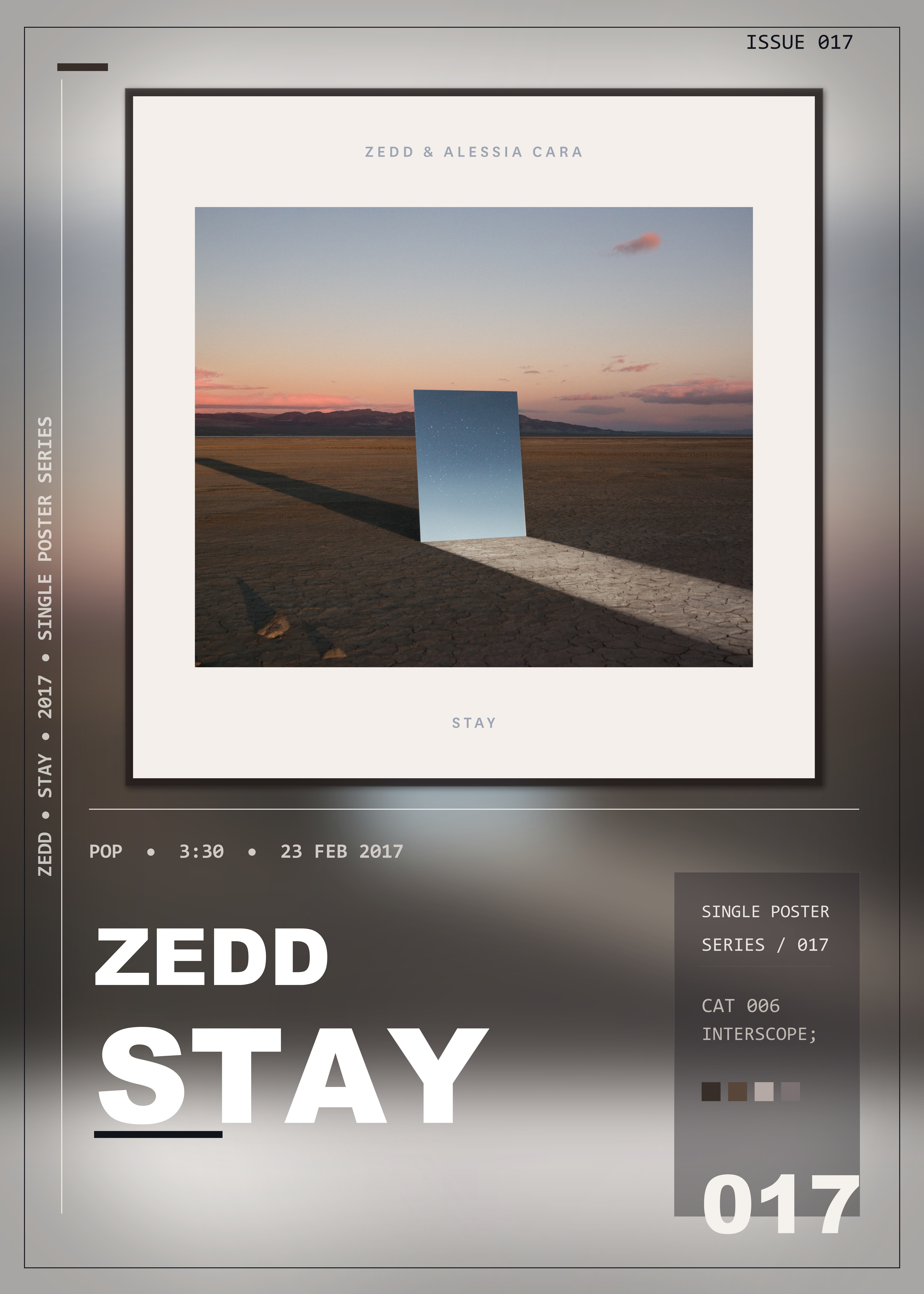 Music poster: Zedd - Stay with Alessia Cara