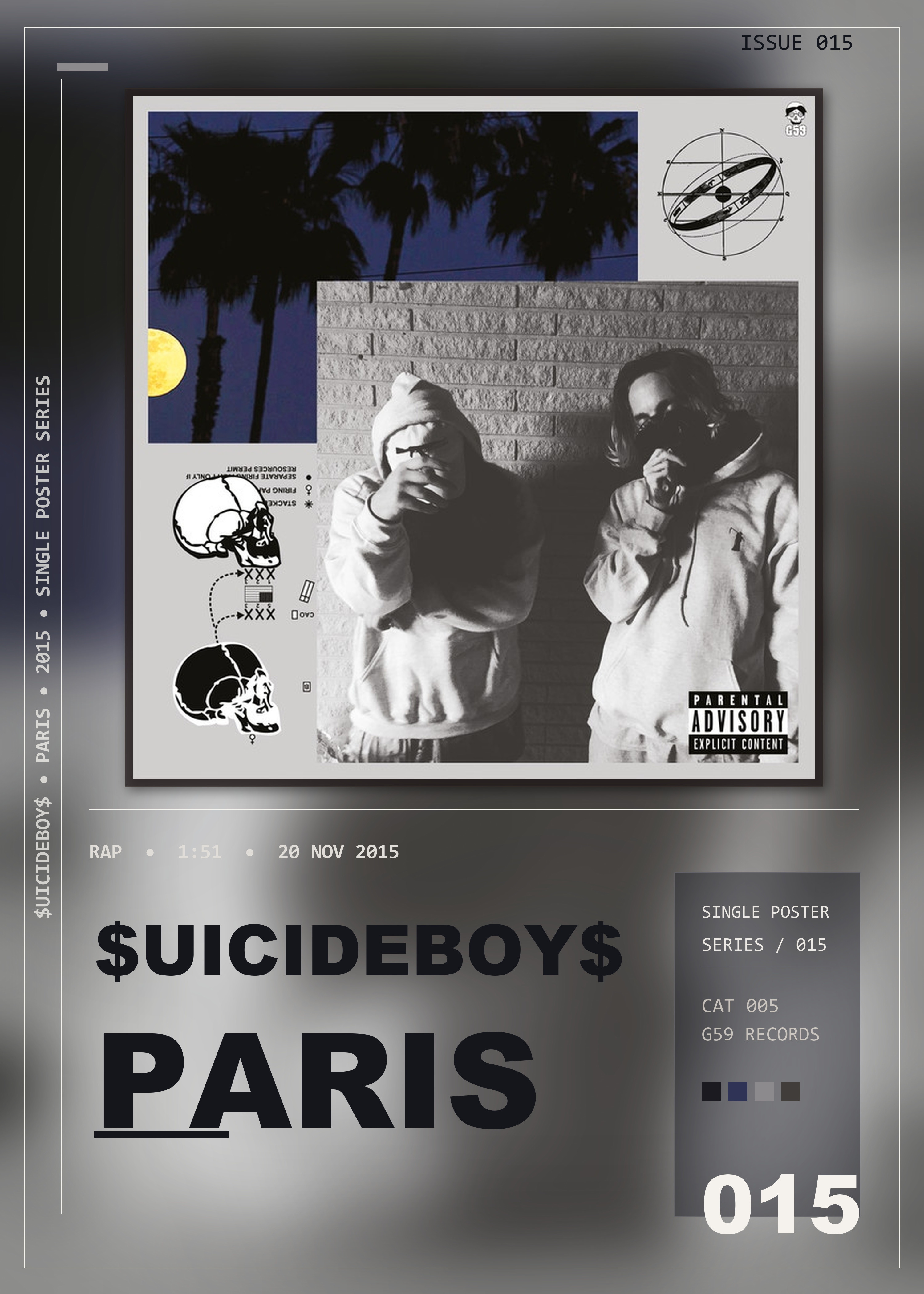 Music poster: uicideBoy - Paris