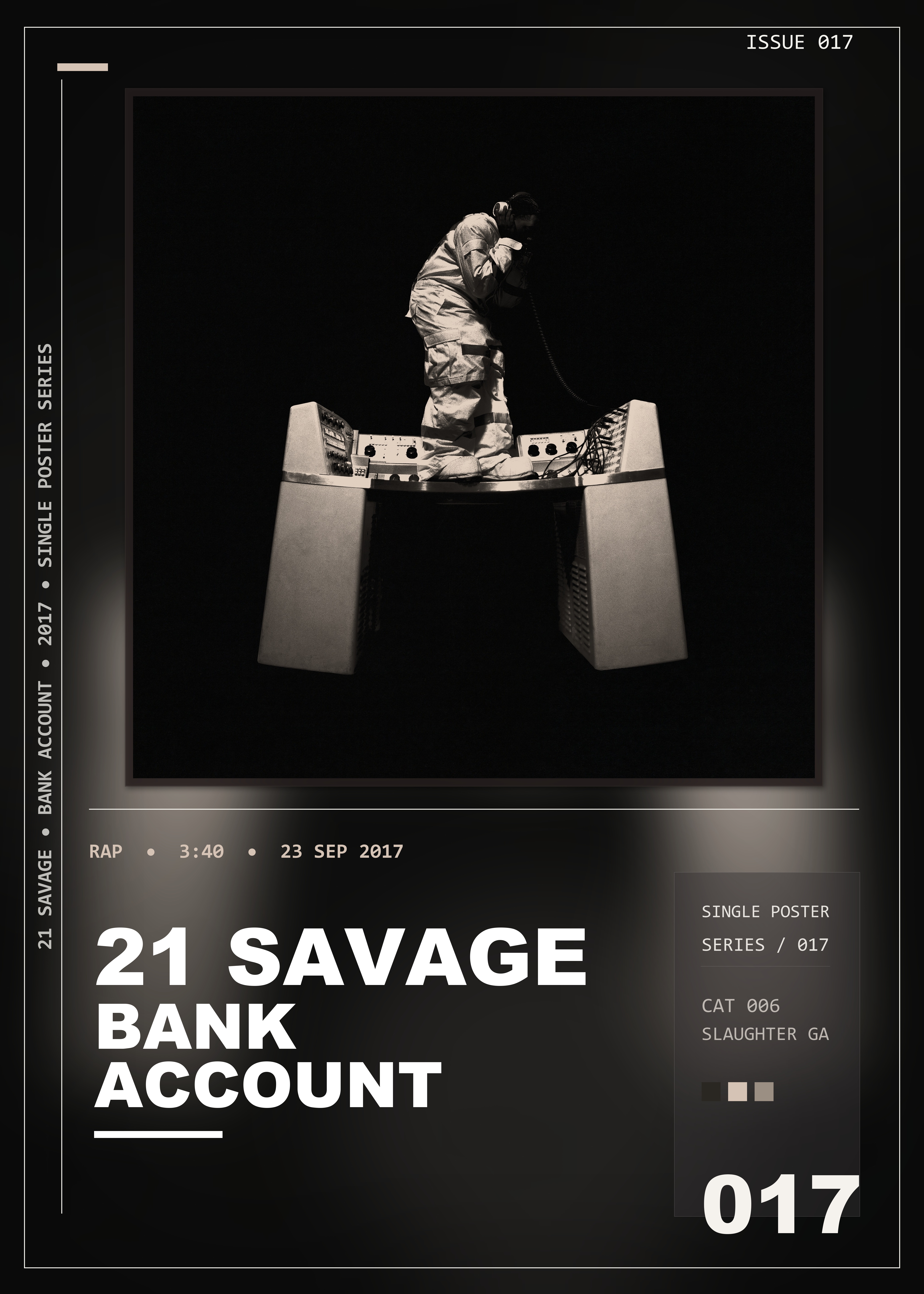Music poster: 21 Savage - Bank Account