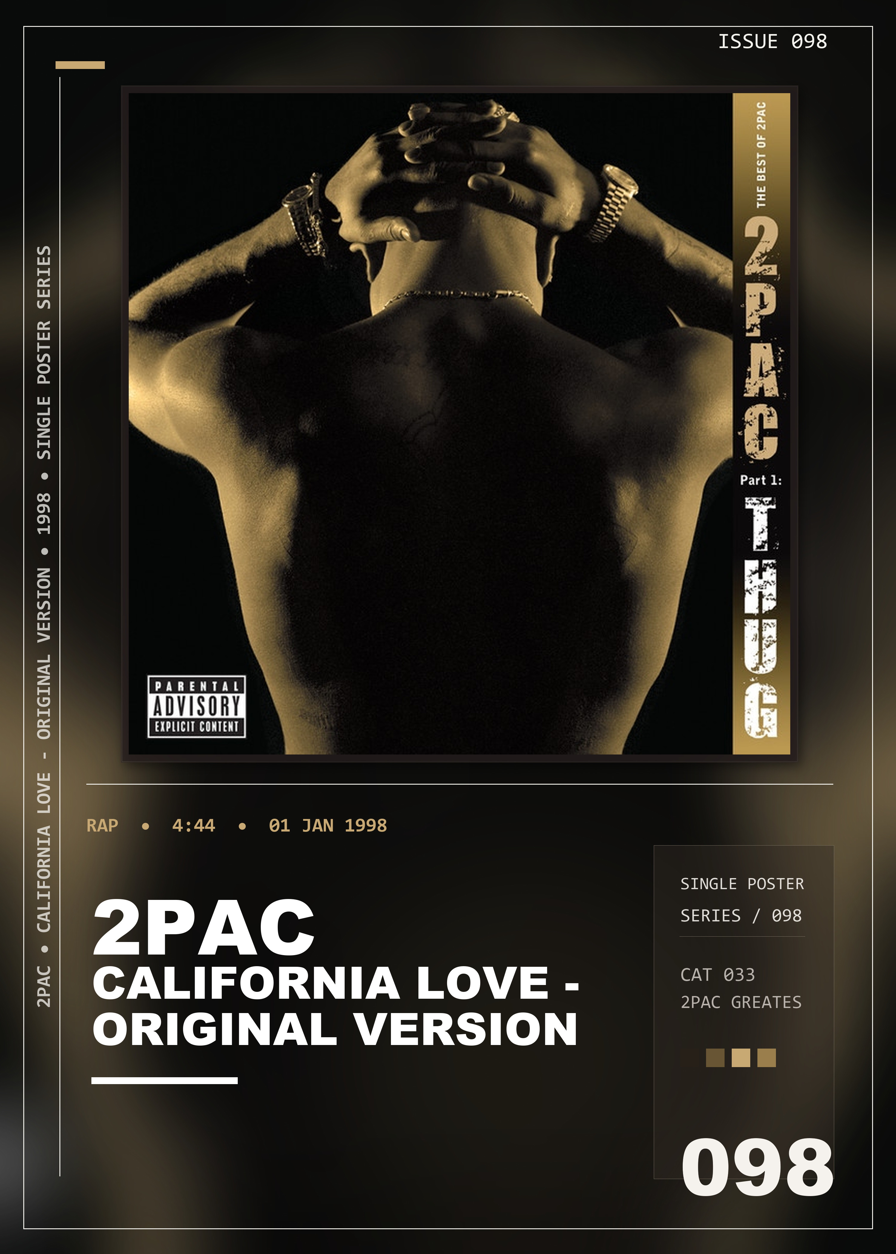 Music poster: 2Pac - California Love - Original Version