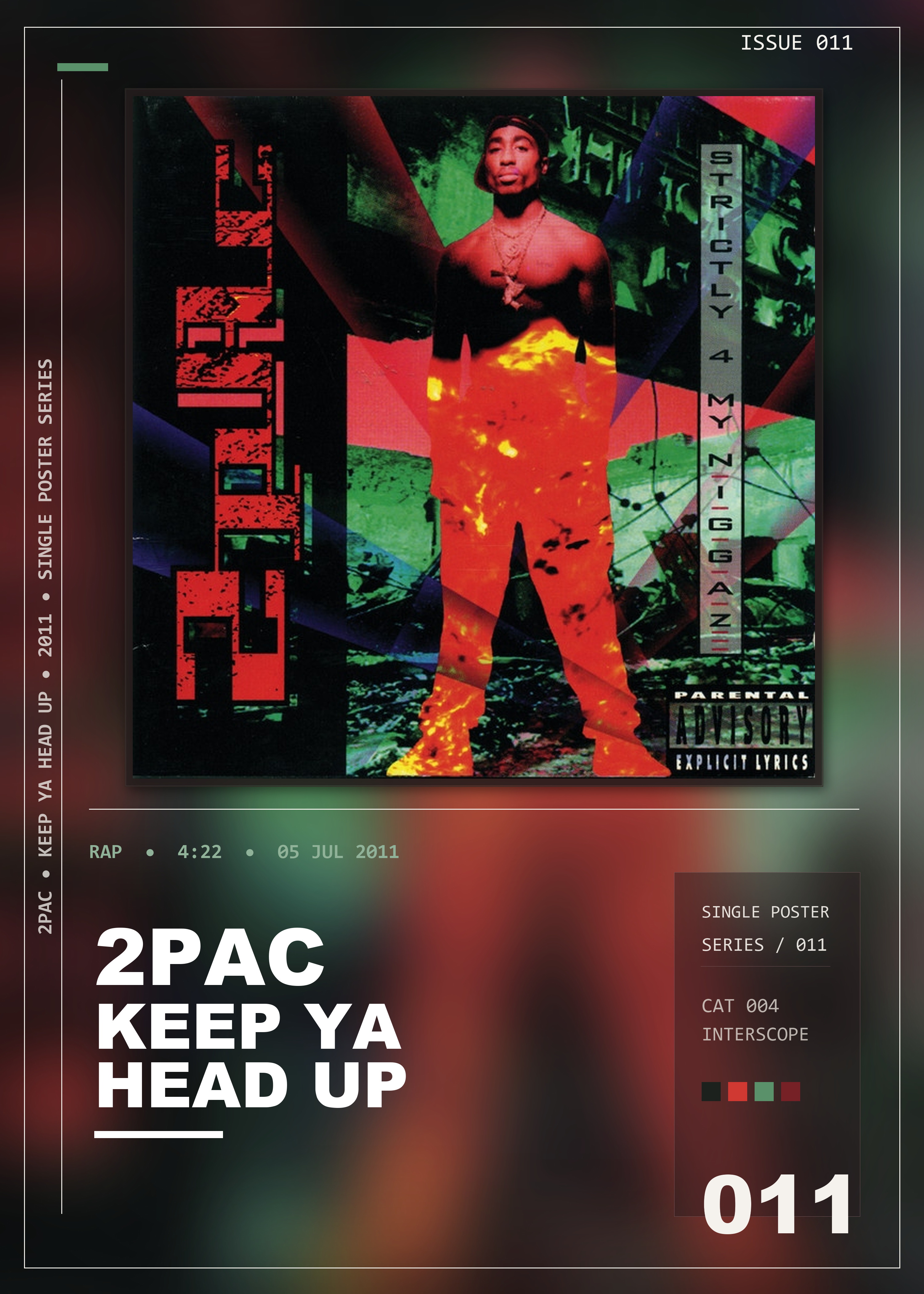 Music poster: 2Pac - Keep Ya Head Up