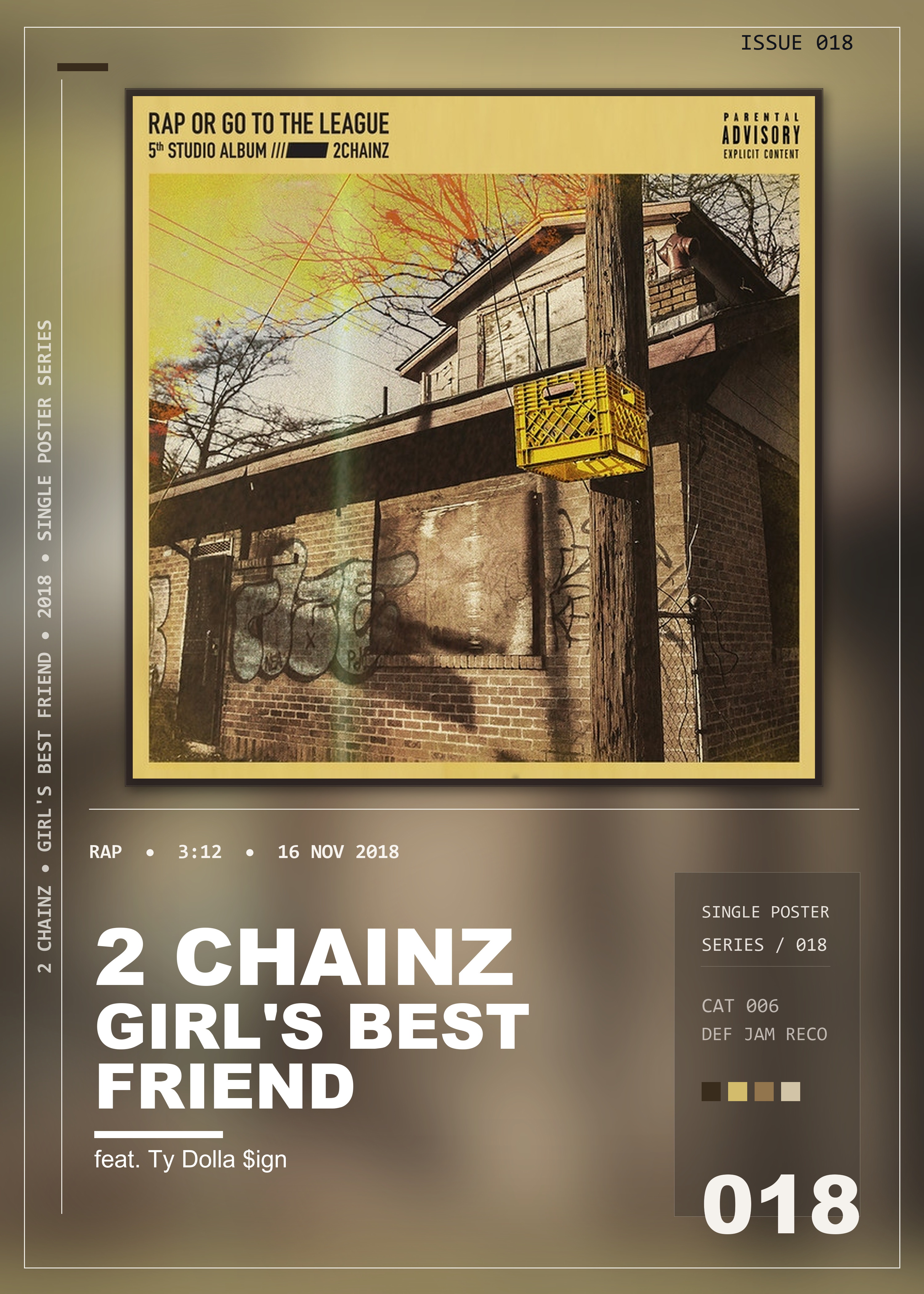 Music poster: 2 Chainz - Girls Best Friend feat Ty Dolla ign